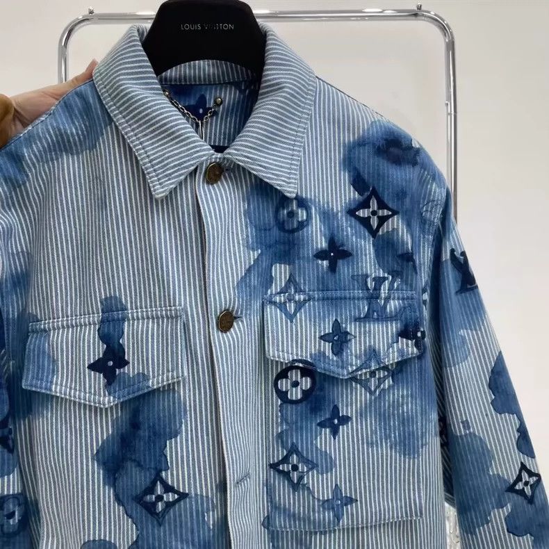 Louis Vuitton louis vuitton Ink Style Thick Denim Jacket 2501-Nextarrow Size US S / EU 44-46 / 1 - 3 Thumbnail