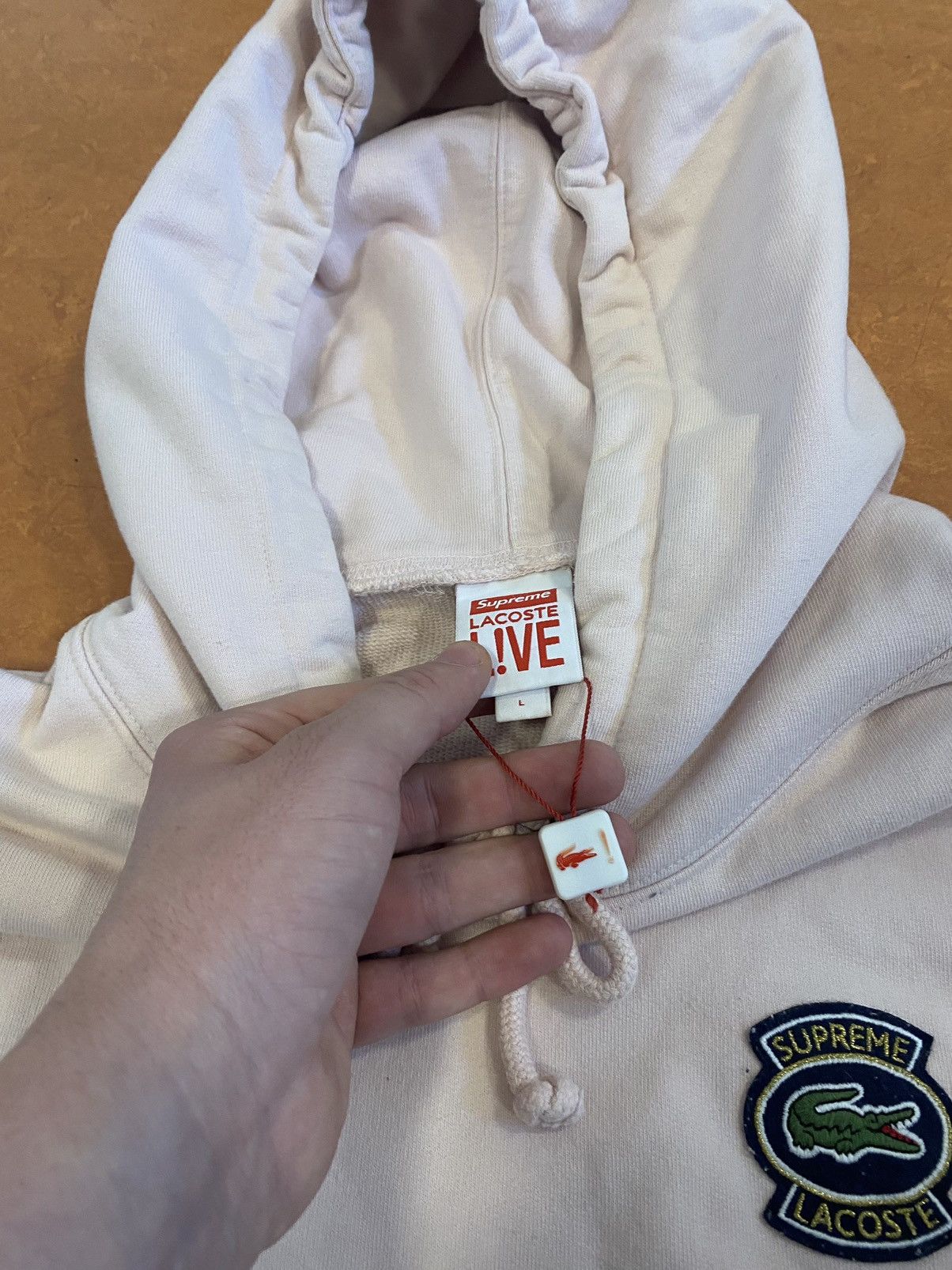 Lacoste × Supreme × Vintage Supreme x Lacoste Very Rare hoodie collab Size US L / EU 52-54 / 3 - 3 Thumbnail