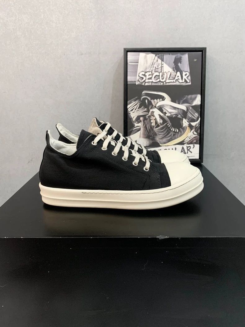 Rick Owens Rick Owens Black and White Low Top Sneakers-2508 Size US 10 / EU 43 - 3 Thumbnail