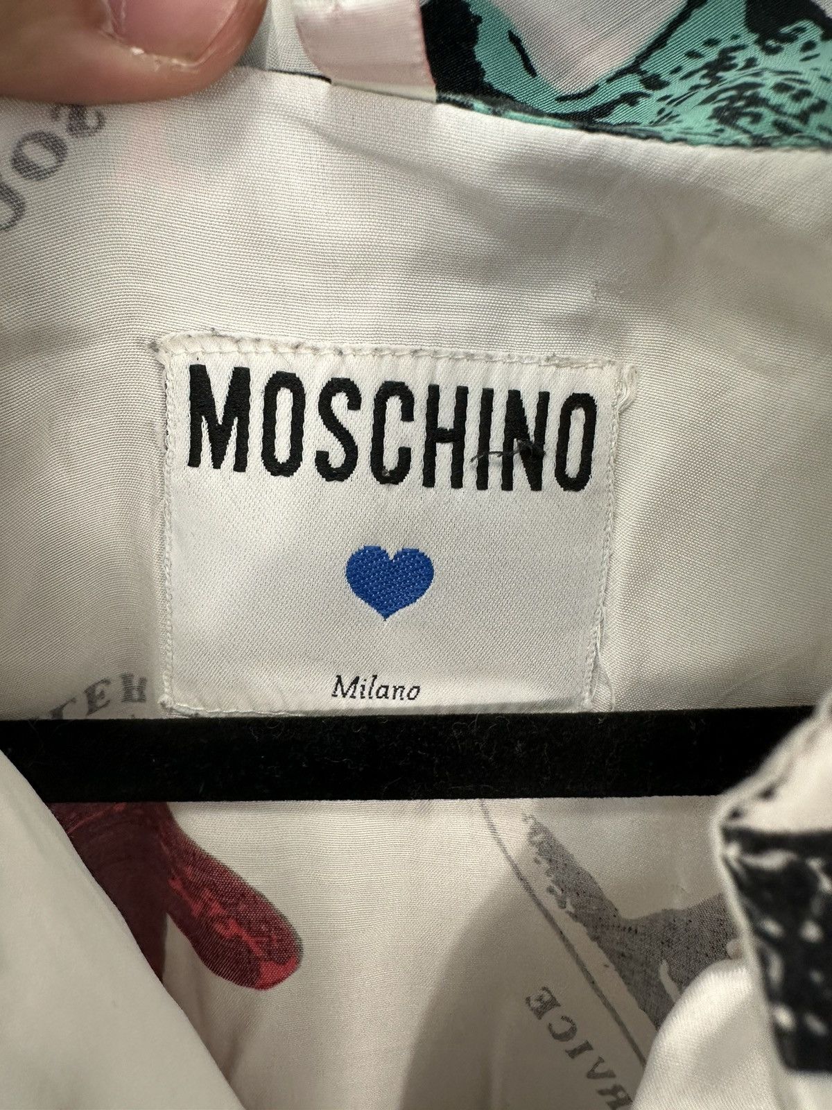 Moschino Vintage 90s Moschino Hats All Over Print Short Sleeve Shirt Size US M / EU 48-50 / 2 - 10 Thumbnail