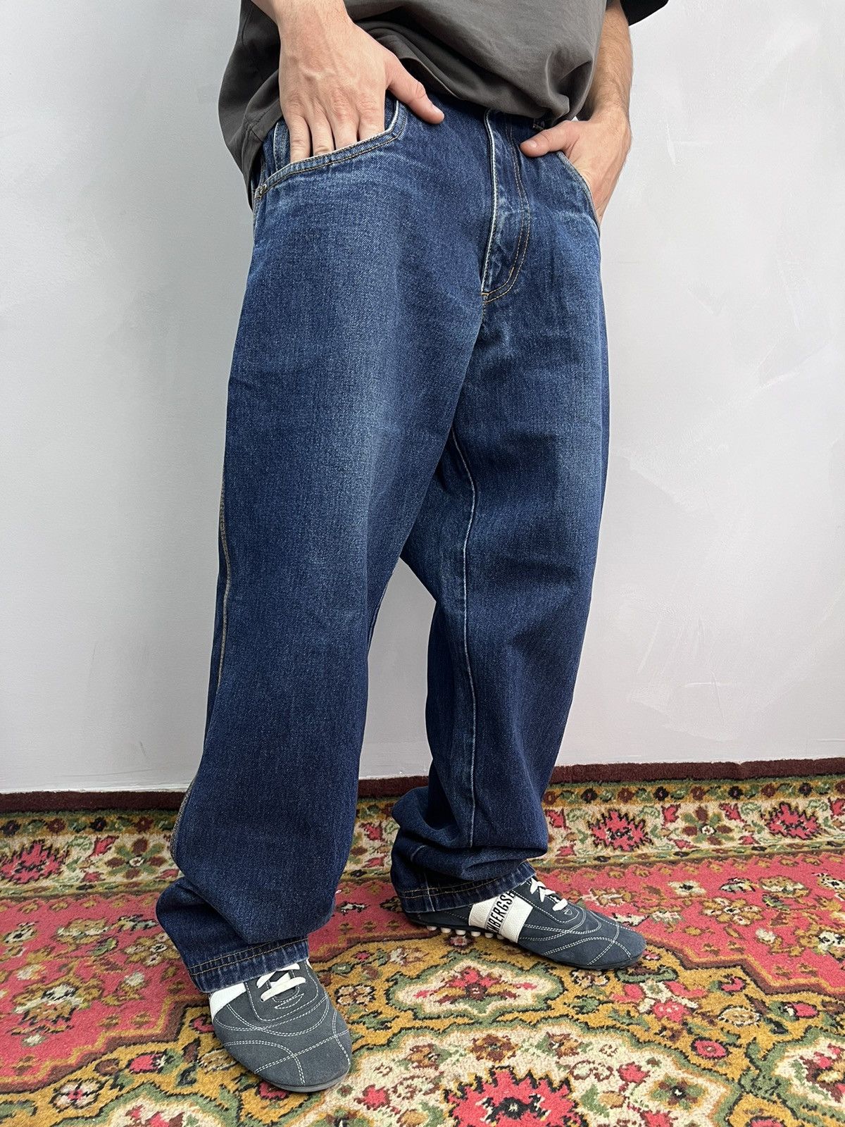 Vintage SALE ✅✅ y2k Johnny blaze baggy wide leg carpenter jeans Size US 32 / EU 48 - 1 Thumbnail