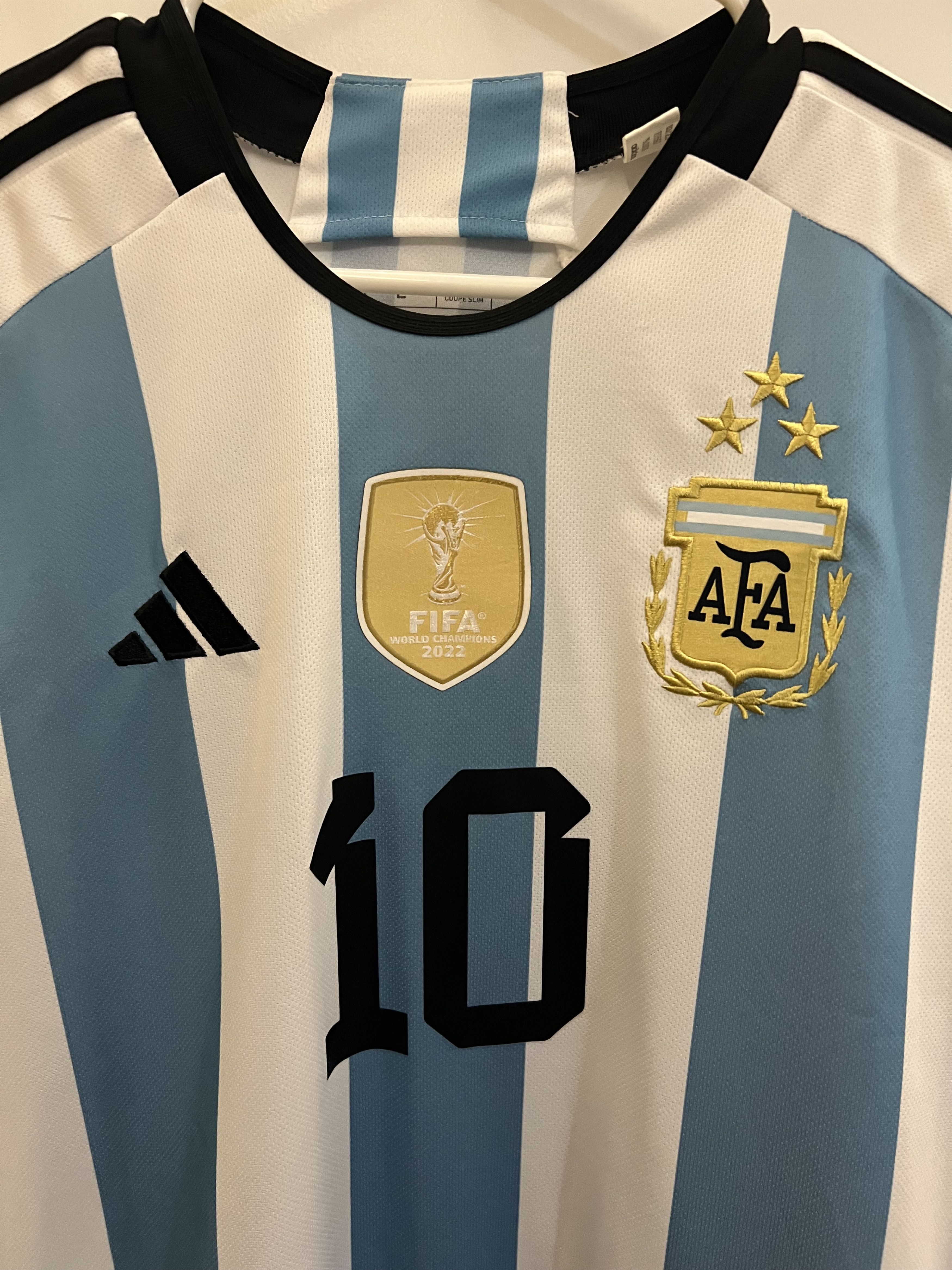 Adidas Messi World Cup Argentina 22/23 Home Jersey Men's L Size US L / EU 52-54 / 3 - 3 Thumbnail