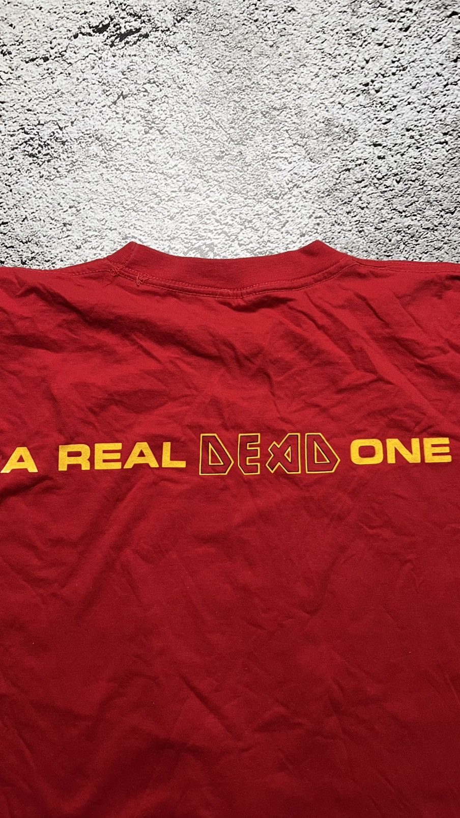 Band Tees 1993 Iron Maiden ripped head “a real dead one” rare t shirt Size US XL / EU 56 / 4 - 10 Thumbnail