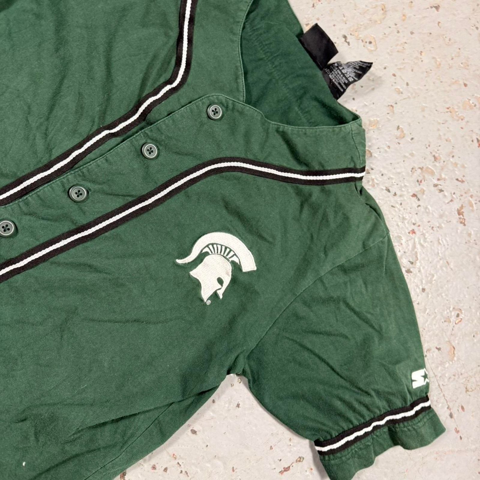 Starter Green and white michigan state Womens Jersey Size M / US 6-8 / IT 42-44 - 2 Thumbnail