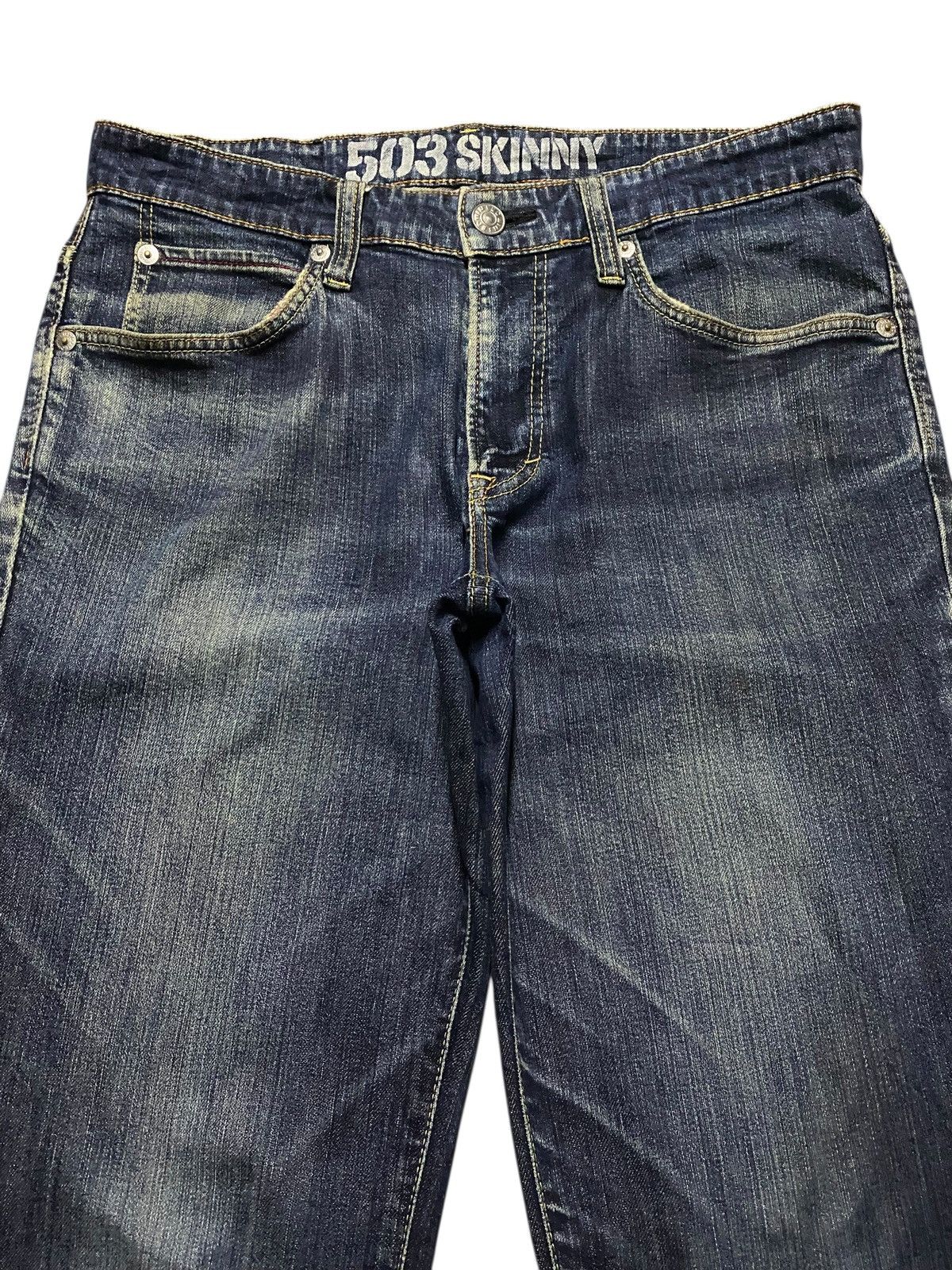 Edwin Vintage Japanese Brand Edwin Faded Wash Skinny Jeans Size US 35 - 3 Thumbnail