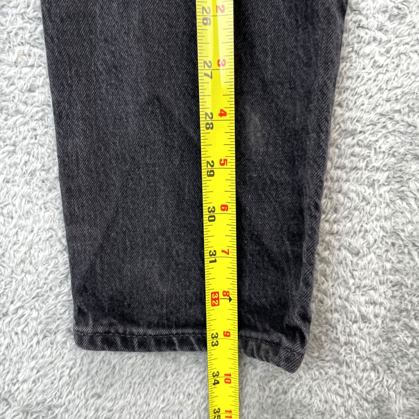 Gap Gap Jeans Womens 25 Black Cheeky Straight Leg High Rise Denim Cotton Stretch Jeans 1969 City Preppy 5-Pocket Regular Womens Size 42" / US 20 - 6 Thumbnail