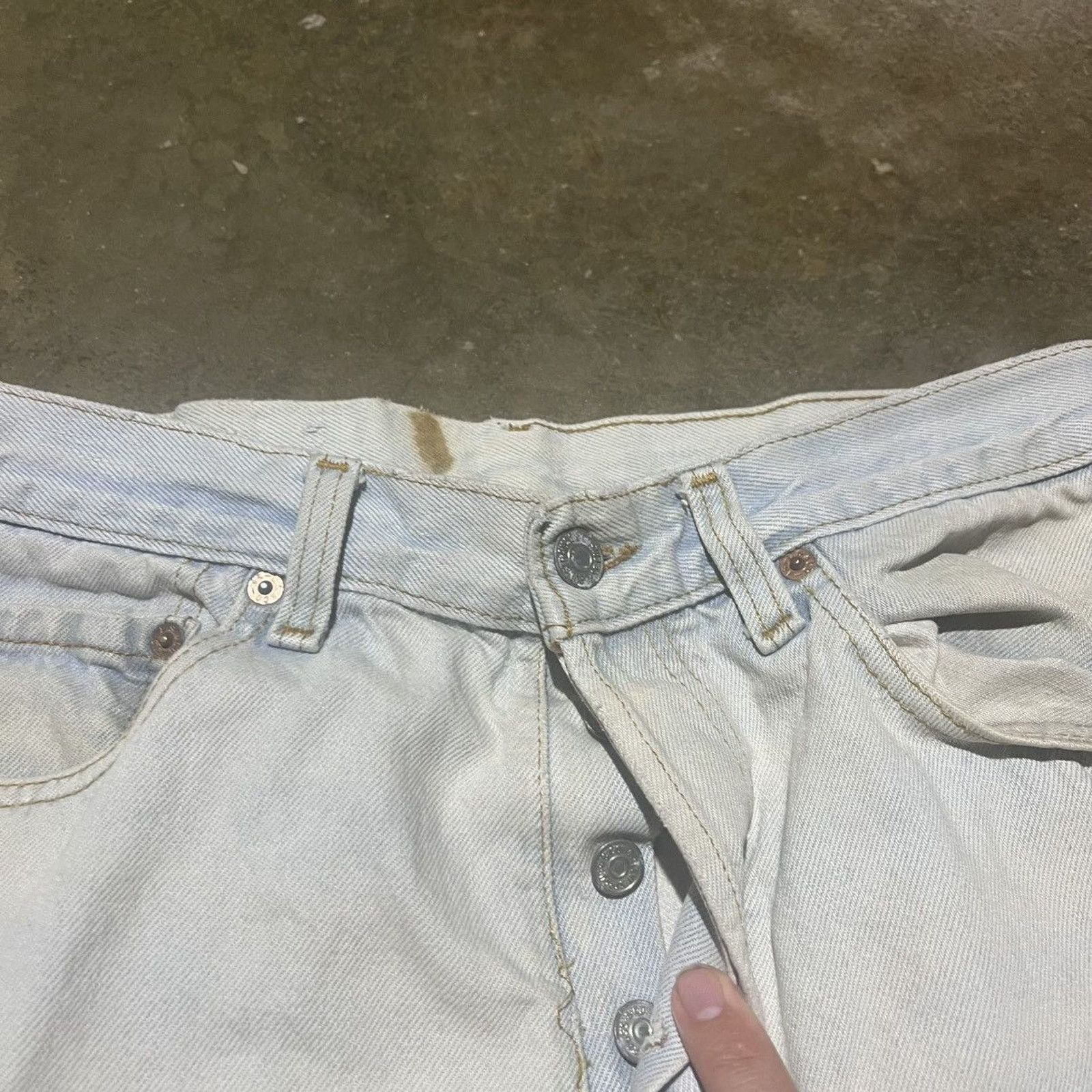 Levi's × Vintage Vintage 80s Levi's 501 Light Wash Straight Leg Jeans 31x31 Size US 31 - 5 Thumbnail
