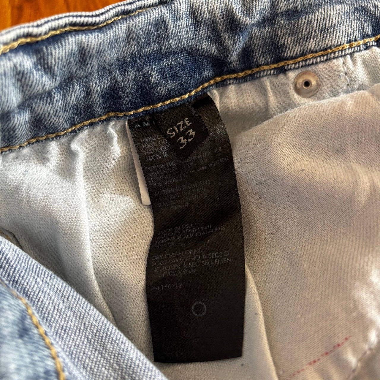 Amiri Amiri Men's Skinny Distressed Jeans Size 33 Size US 33 - 9 Thumbnail