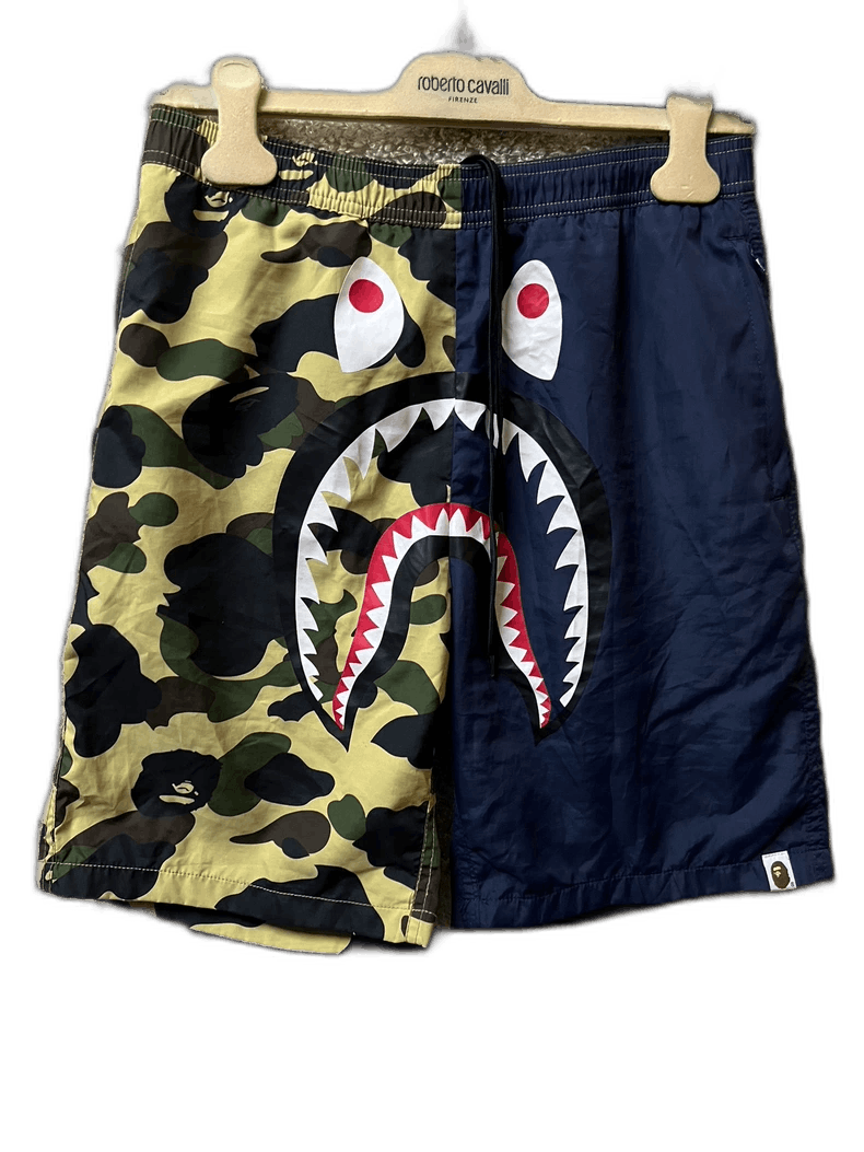 Bape BAPE Men's Camo Shark Casual Shorts Size US 30 / EU 46 - 1 Thumbnail