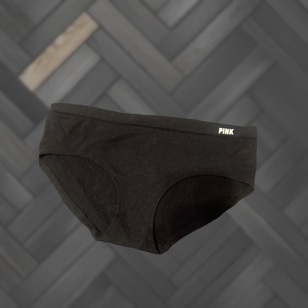 Vintage VINTAGE? No. Victoria's Secret PINK Panty XS Hipster Black Logo Women Panties Hipster XS Black Logo Size 26" / US 2 / IT 38 - 1 Thumbnail