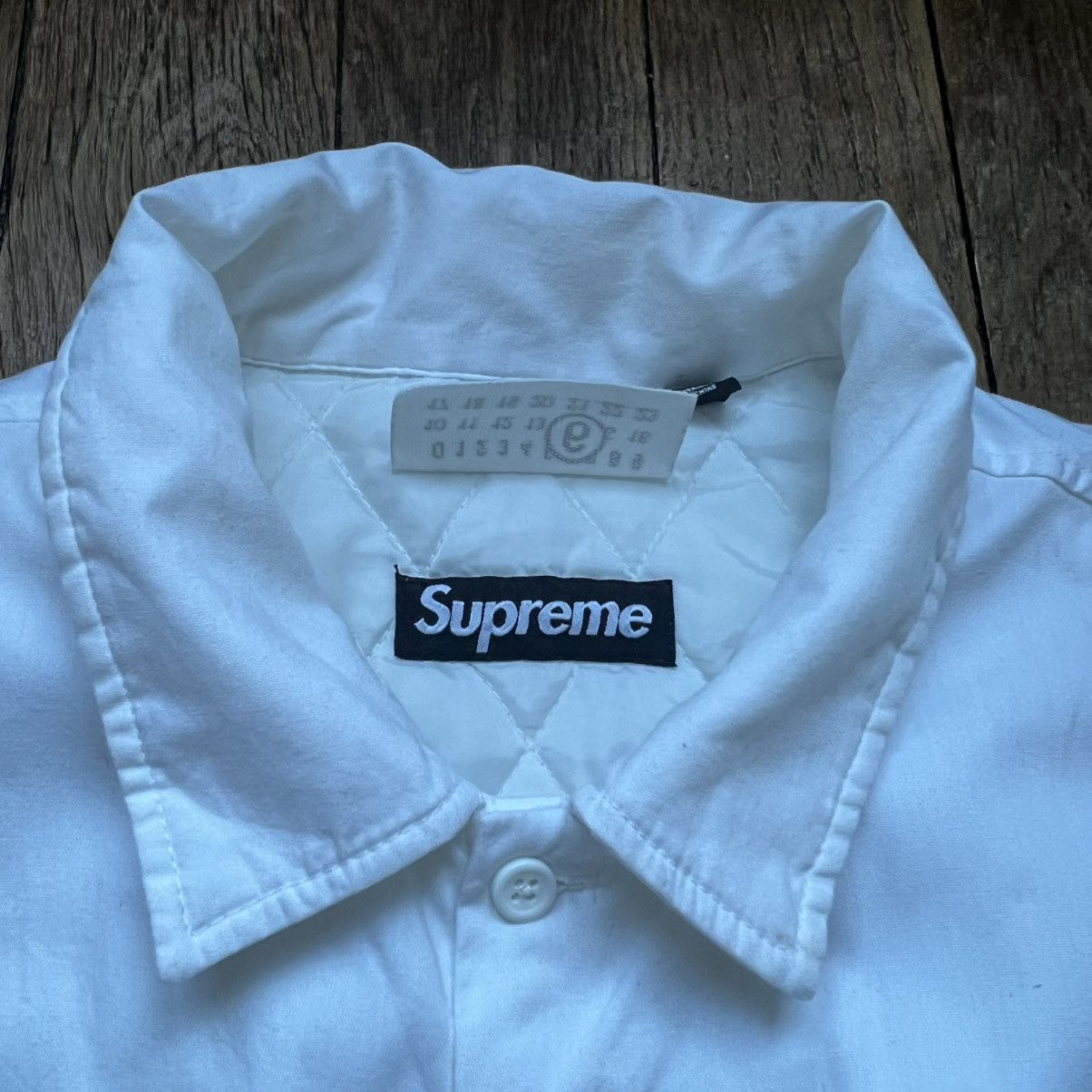 Maison Margiela × Supreme Supreme MM6 Maison Margiela Padded Shirt White L Size US L / EU 52-54 / 3 - 3 Thumbnail