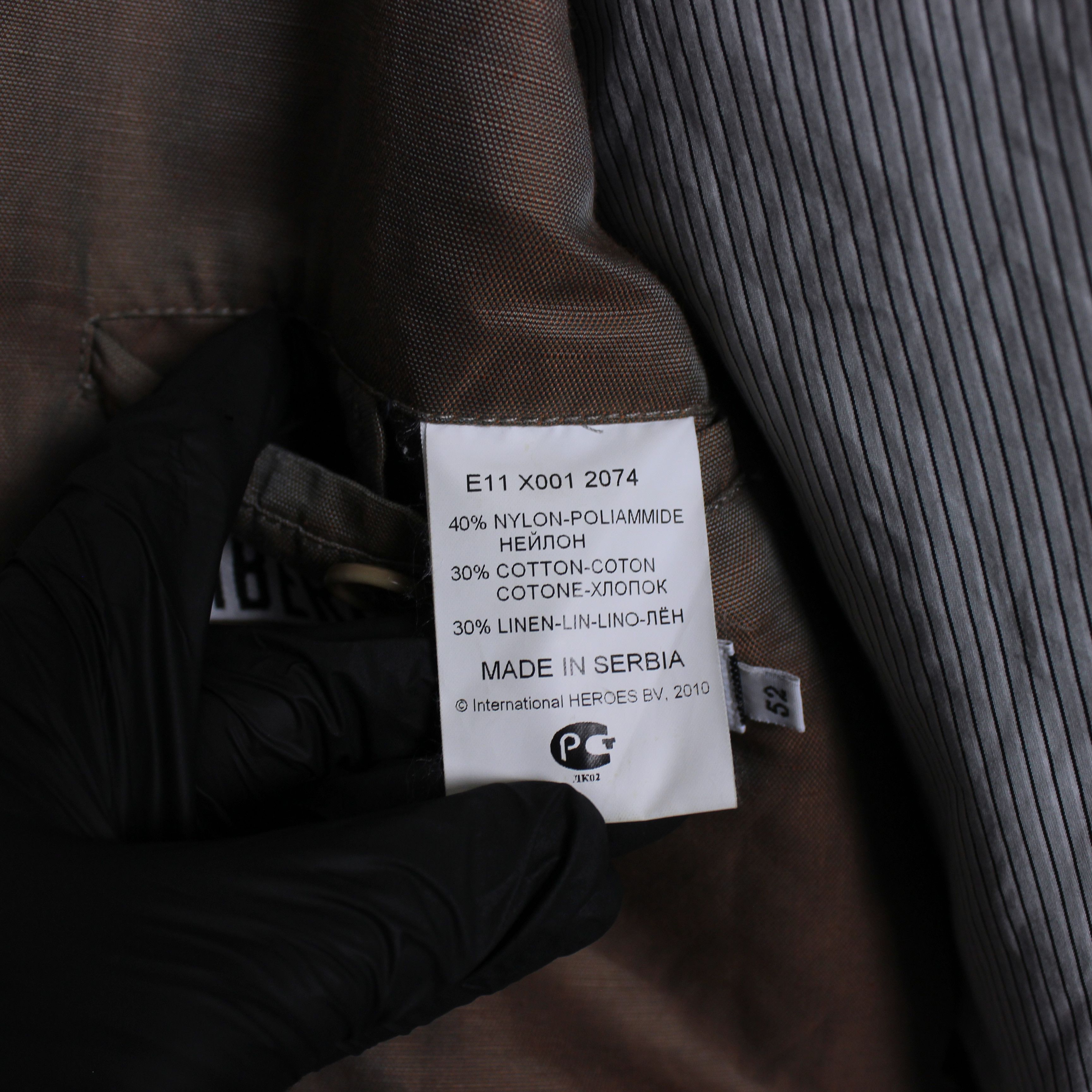 Dirk Bikkembergs Dirk Bikkembergs vintage Nylon Linen blazer tailoring 52R Size 52R - 3 Thumbnail
