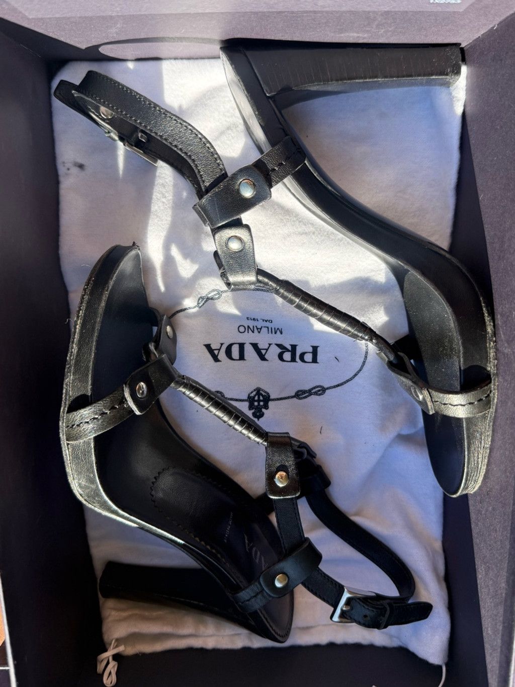 Prada Prada harness leather heels Size US 7 / IT 37 - 5 Thumbnail