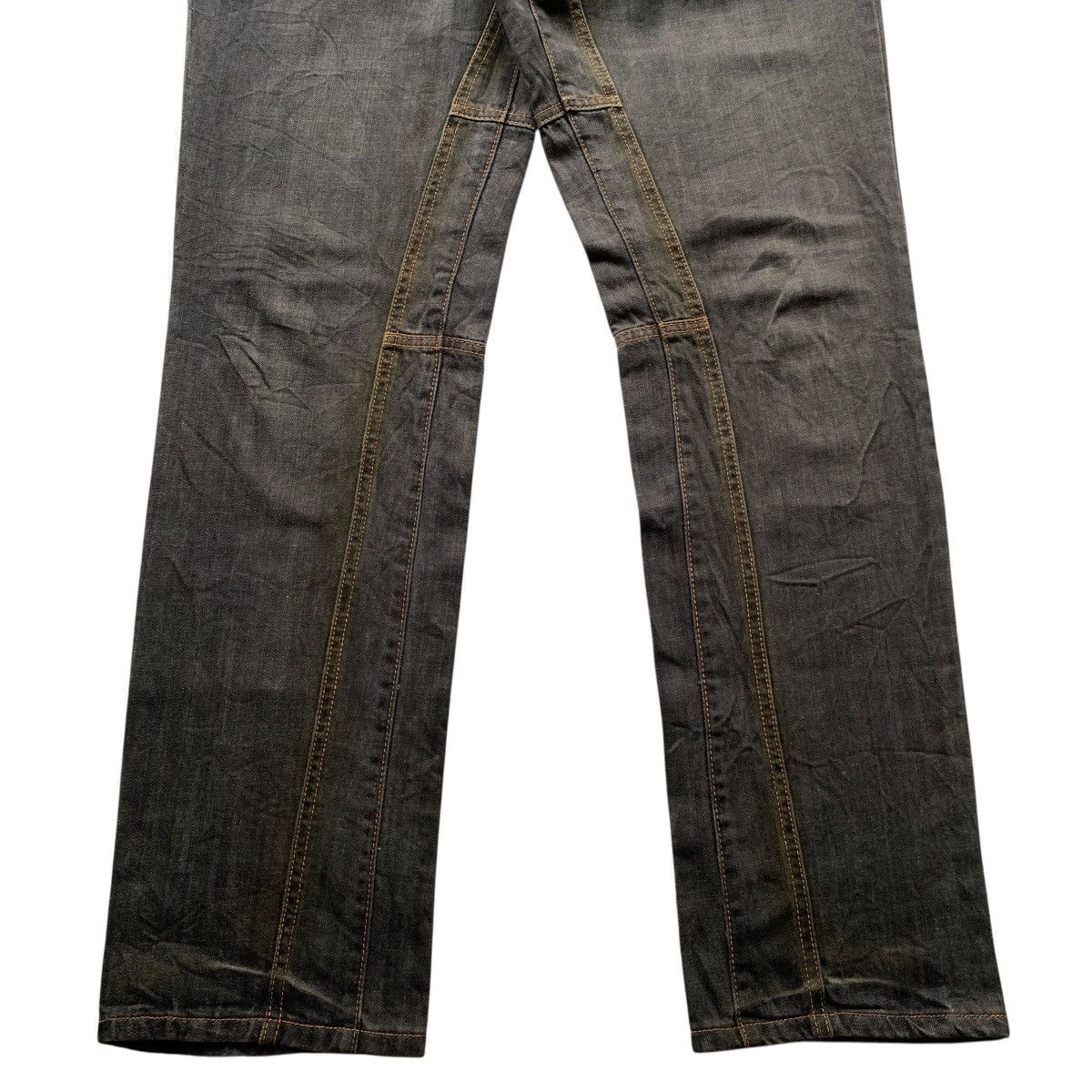 Japanese Brand Vintage John Galliano Gazette Newspaper Denim Pants Designer Size US 34 / EU 50 - 2 Thumbnail