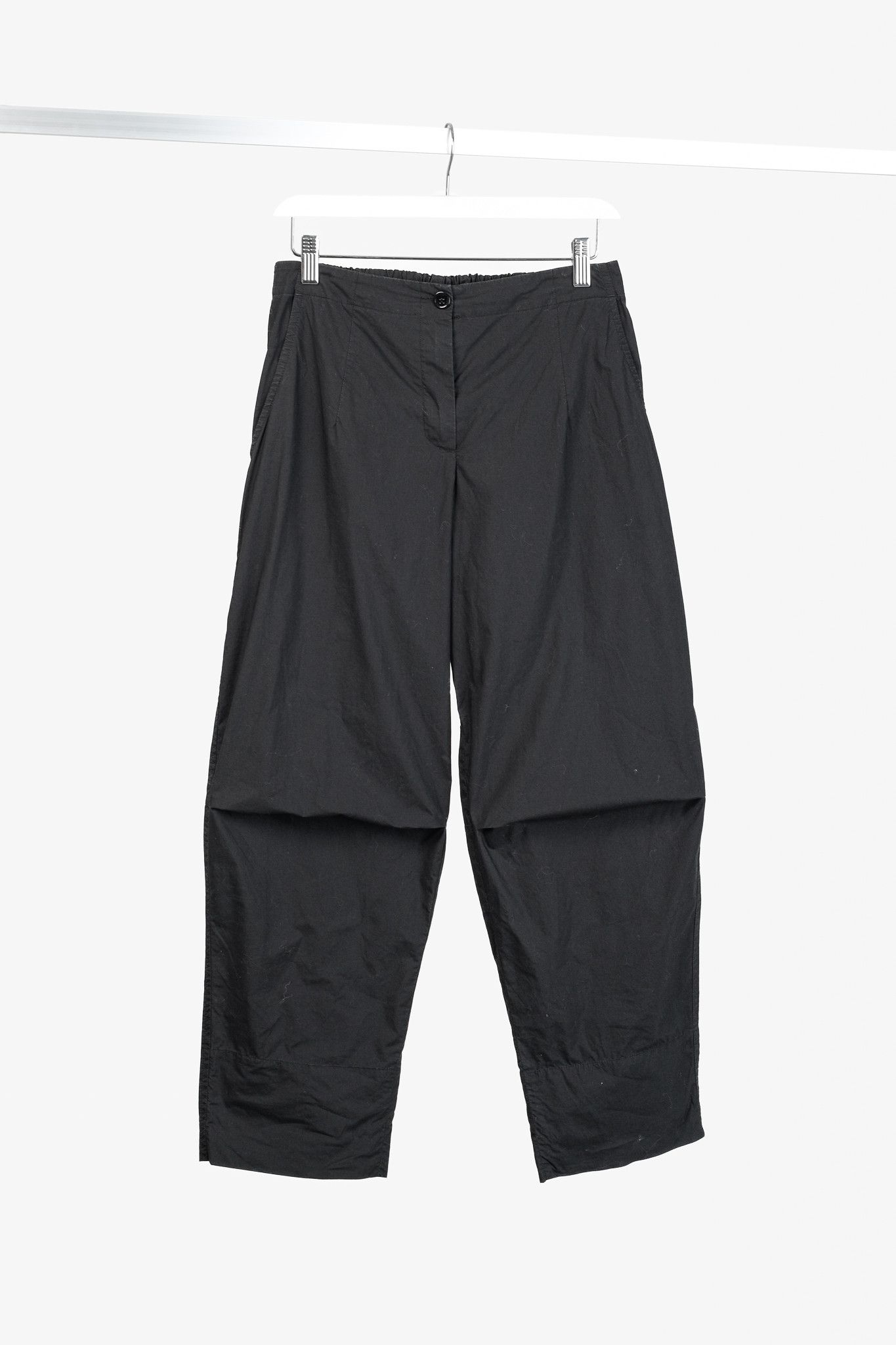 Other Peter O. Mahler Black Cotton-Poplin Cropped Pants Size 28" / US 6 / IT 42 - 1 Thumbnail