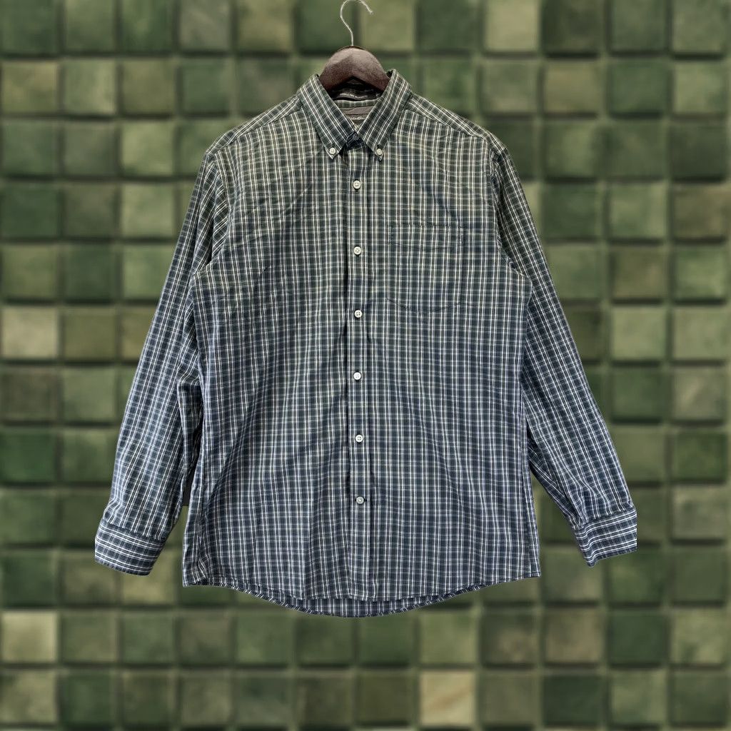 Eddie Bauer Eddie Bauer Button-Down Shirt Mens Plaid Green Wrinkle Free Relaxed Fit SZ M-5219 Size US M / EU 48-50 / 2 - 1 Thumbnail