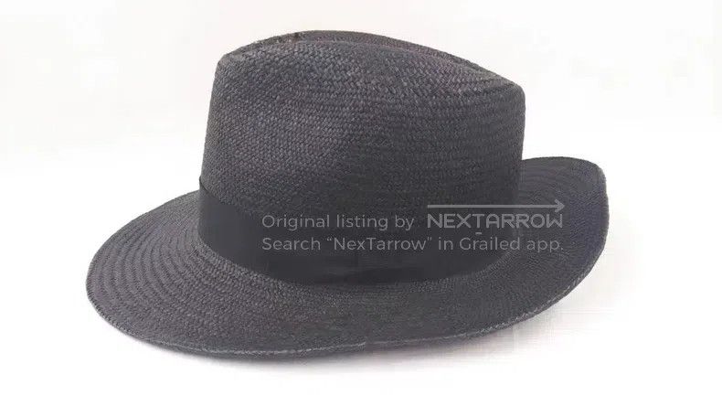 Yohji Yamamoto Yohji Yamamoto Dark Panama Hat Size ONE SIZE - 2 Thumbnail