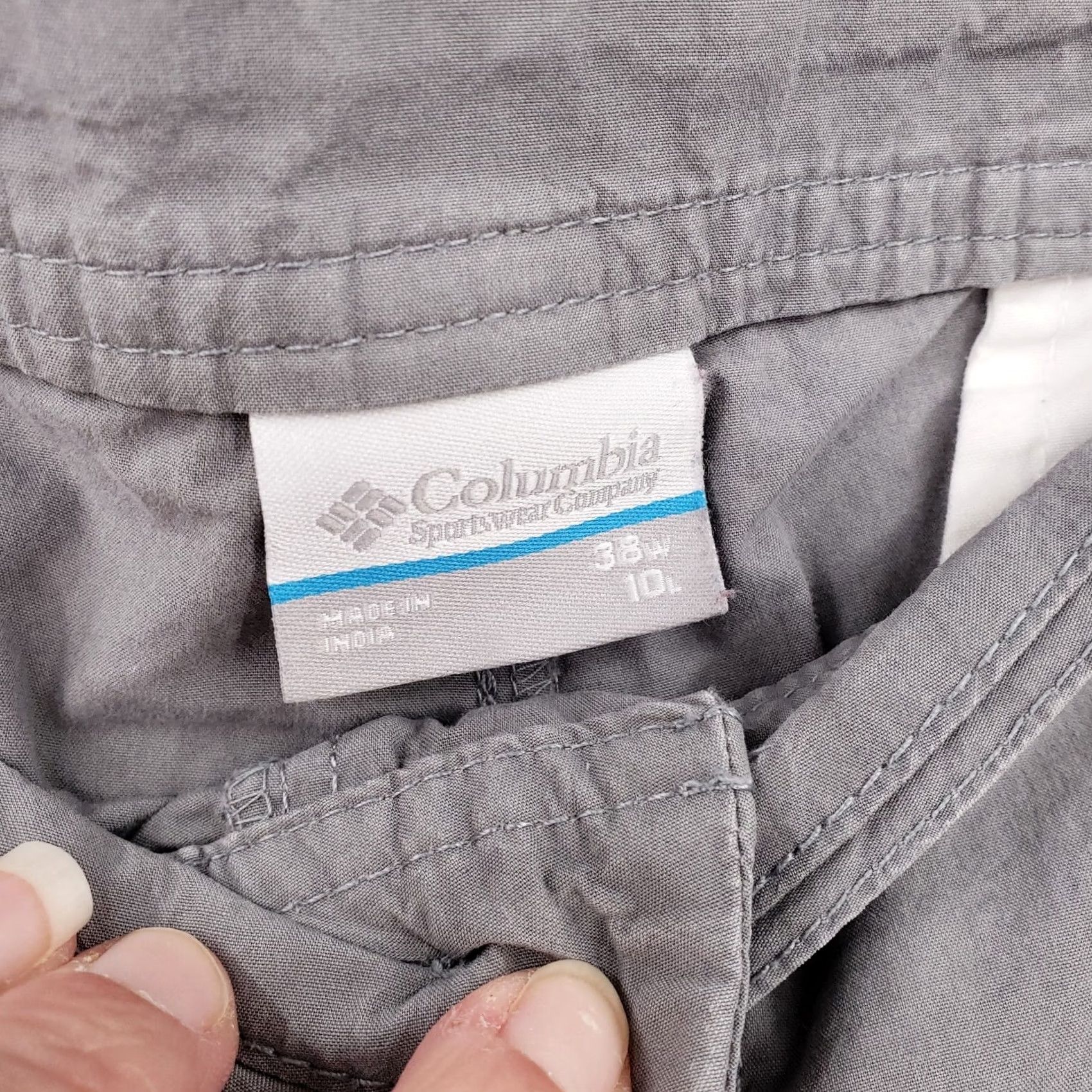 Vintage Columbia Shorts Men 38 Gray Washed Out Chino Mid-Rise 10" Fishing Casual Outdoor Size US 38 / EU 54 - 3 Thumbnail