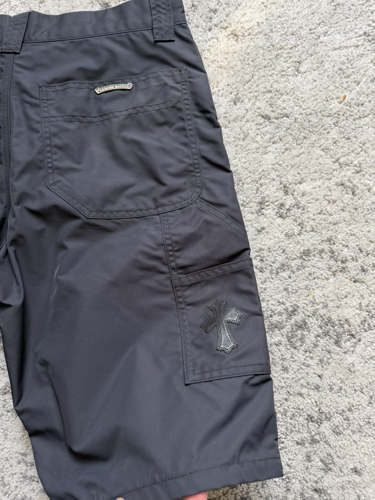 Chrome Hearts Lambskin Leather Nylon Carpenter Shorts Size US 31 - 5 Thumbnail