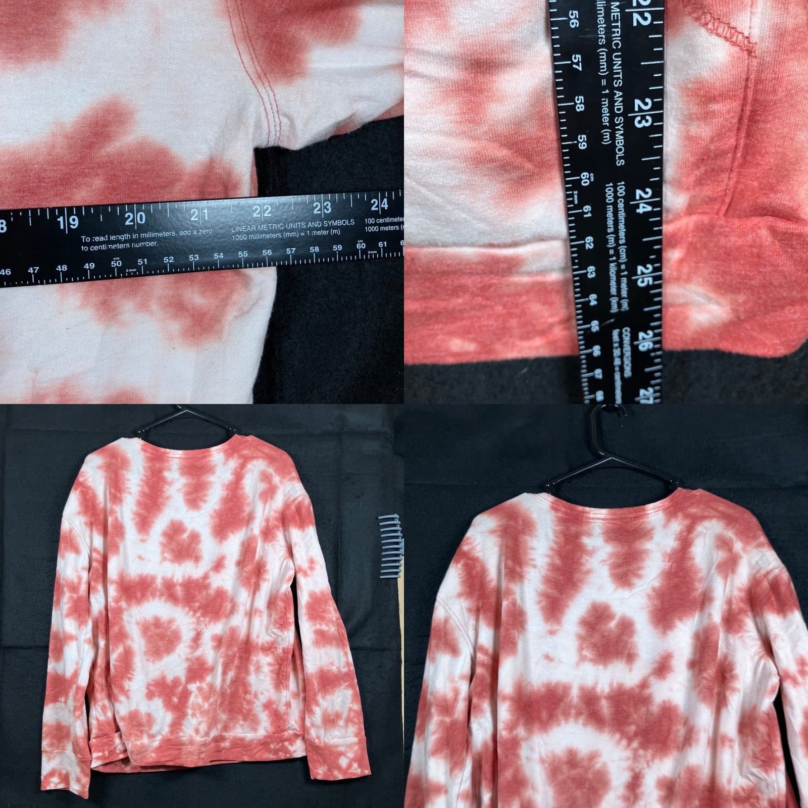 Vintage Knox Rose Womens Sweatshirt Pink Tie Dye Pullover Crew Neck Pocket L Relaxed Fit Casual Size L / US 10 / IT 46 - 8 Thumbnail