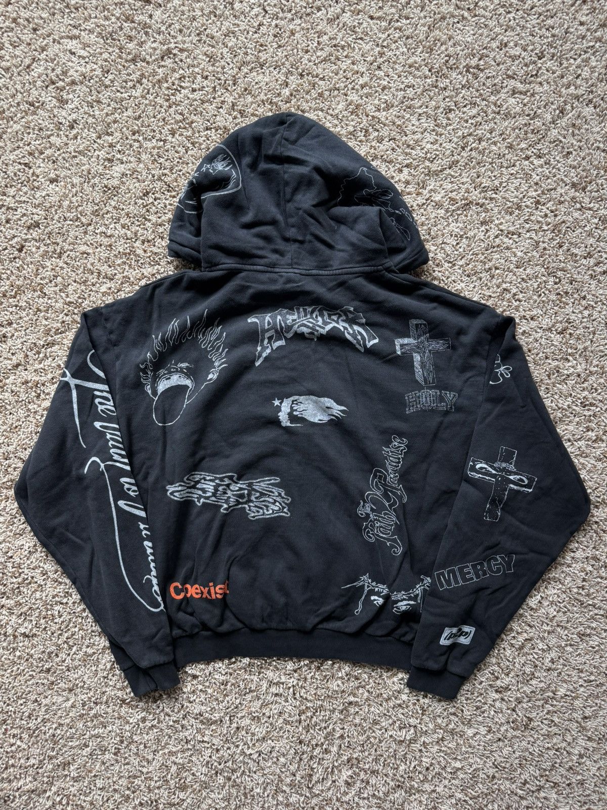 HELLSTAR Hellstar Graffiti Zip Up Hoodie Black Size US S / EU 44-46 / 1 - 8 Thumbnail