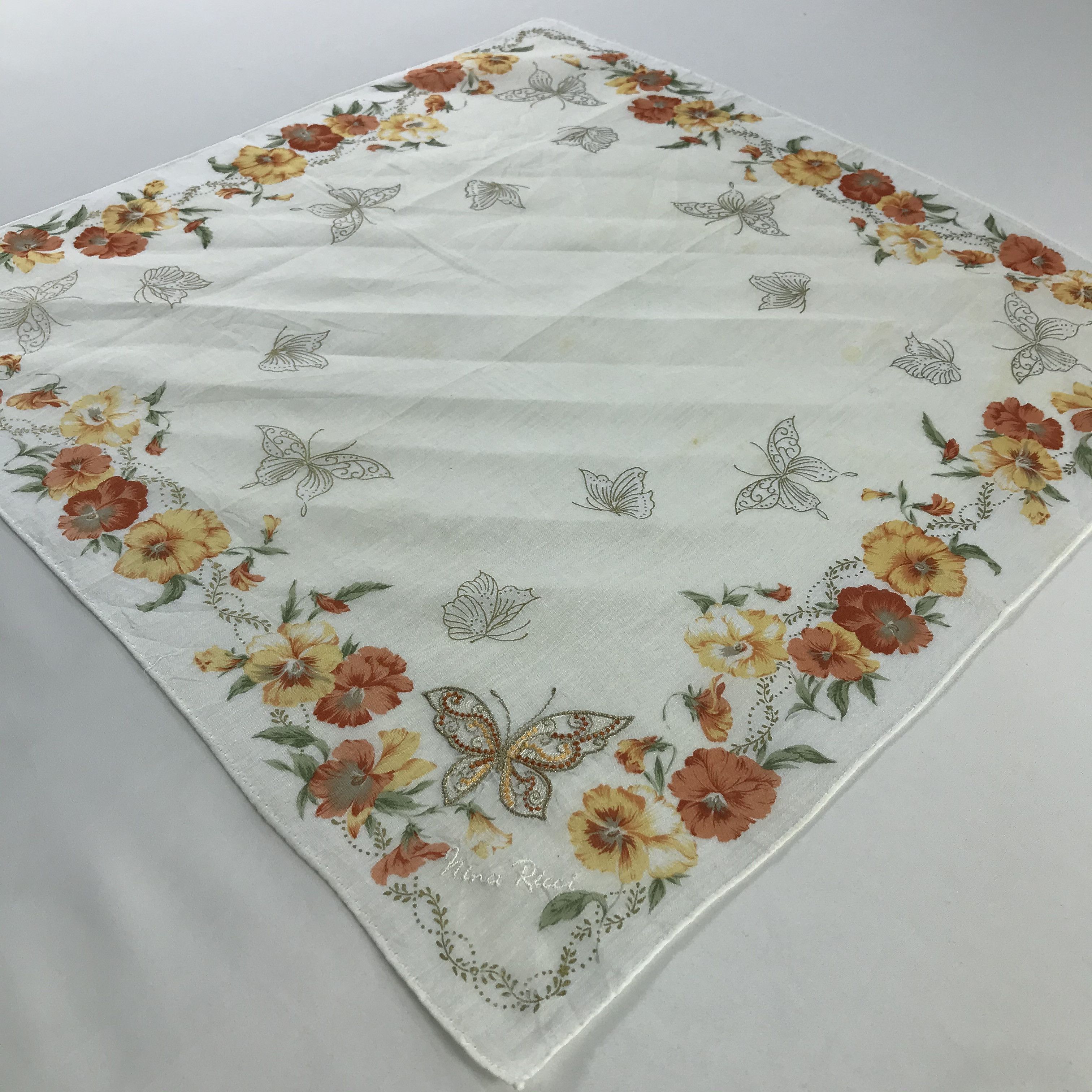 Nina Ricci × Vintage Nina Ricci Bandana / Handkerchief / Neckerchief - S605 Size ONE SIZE - 2 Thumbnail
