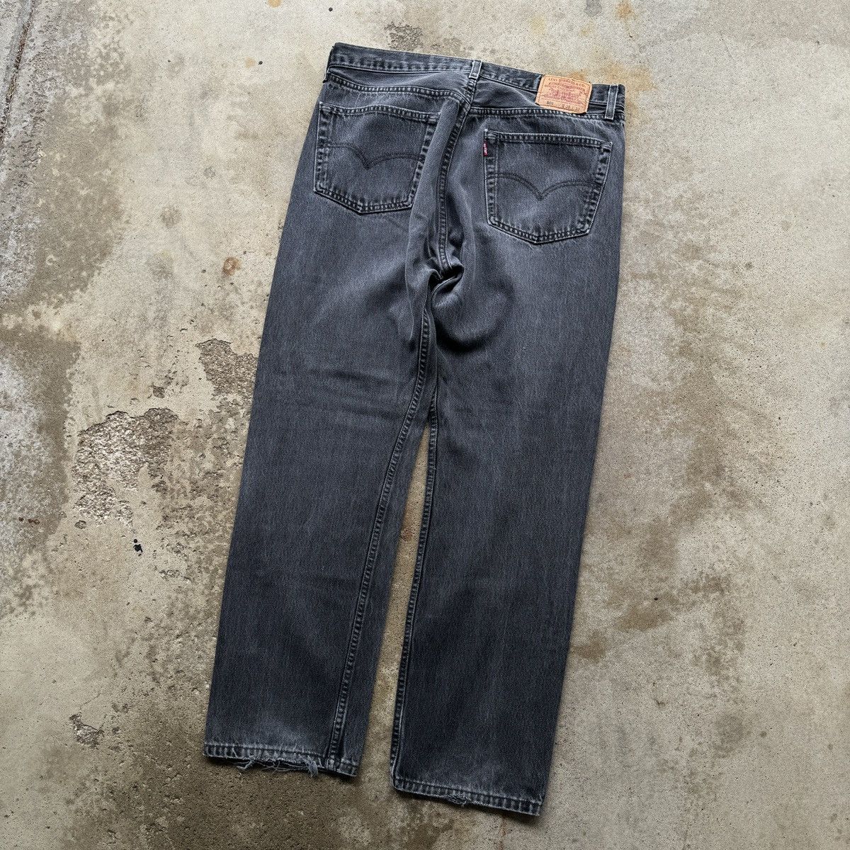 Levi's Levi's 501 Faded Black Thrashed Denim Jeans ERD Grunge Size US 36 / EU 52 - 9 Thumbnail