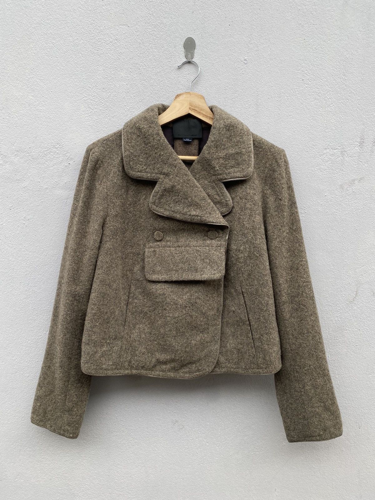 Alexander Wang 💥Archive💥 Alexander Wang Fully Zip Lined Anorak Wool Cropped Size XS / US 0-2 / IT 36-38 - 1 Thumbnail