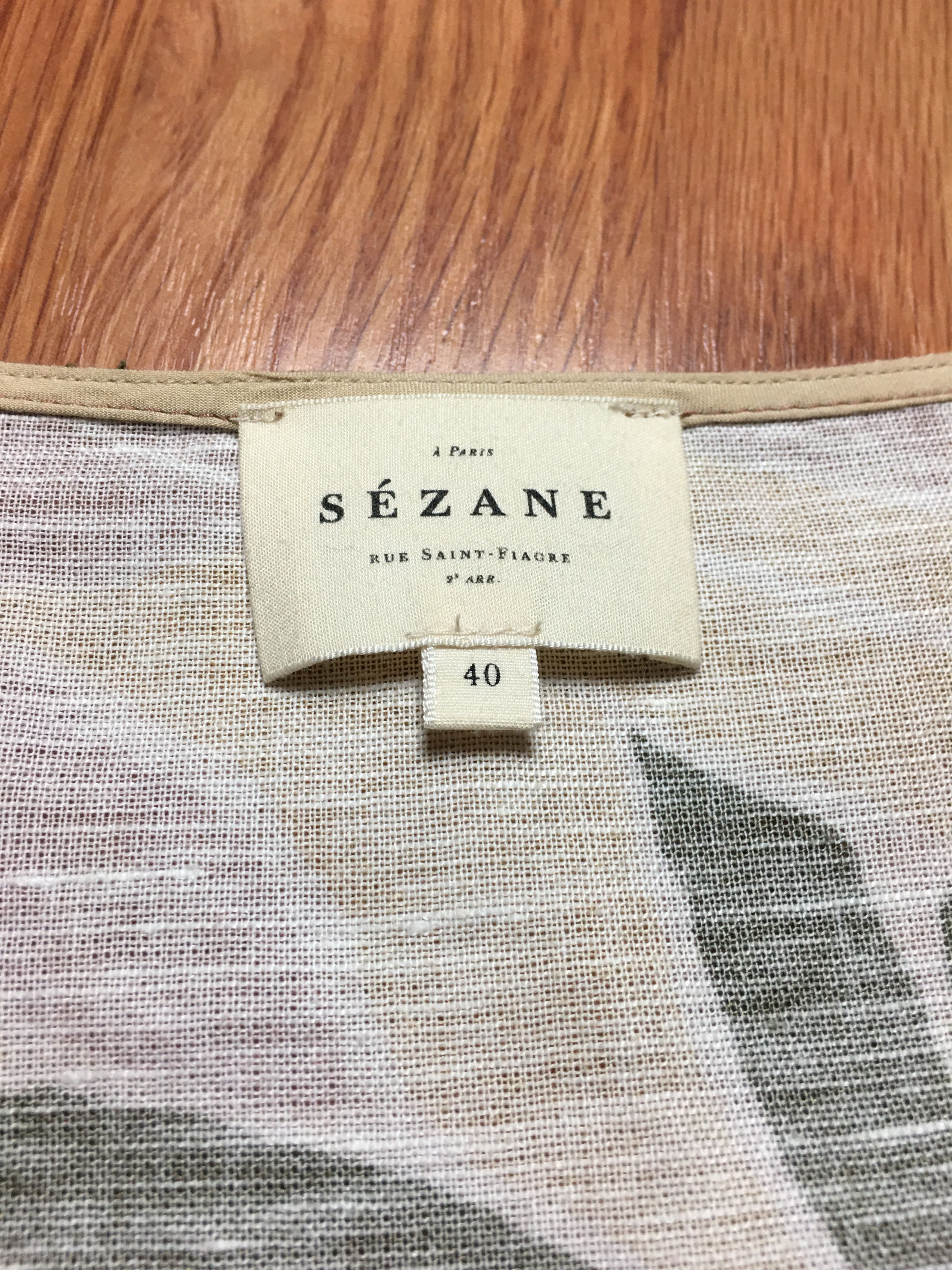 Sezane Sezane Mathilda Linen Blend Floral Dress EU 40 Size M / US 6-8 / IT 42-44 - 11 Thumbnail