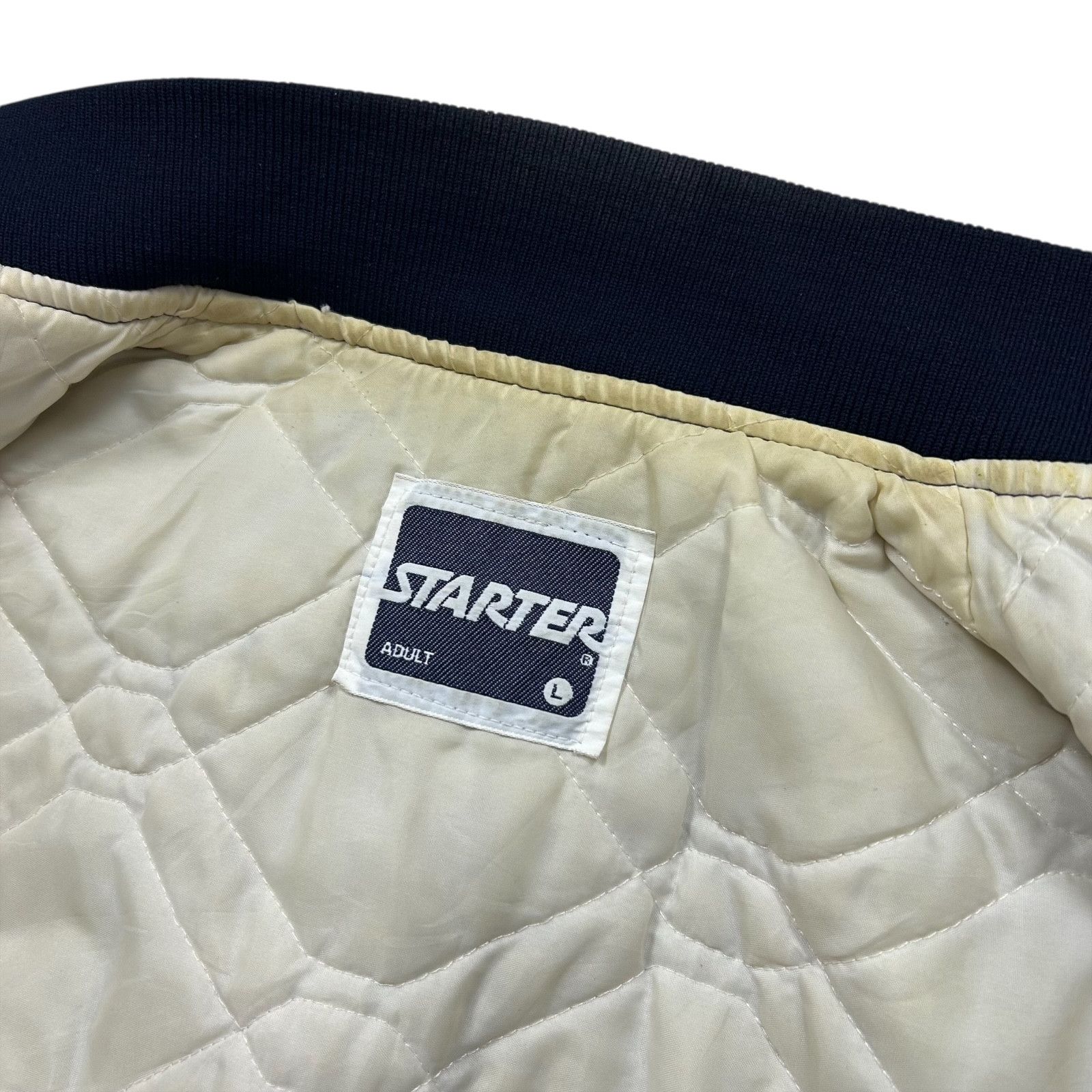 NCAA VTG 90s GEORGETOWN HOYAS STARTER SATIN JACKET MADE IN USA Size US L / EU 52-54 / 3 - 4 Thumbnail