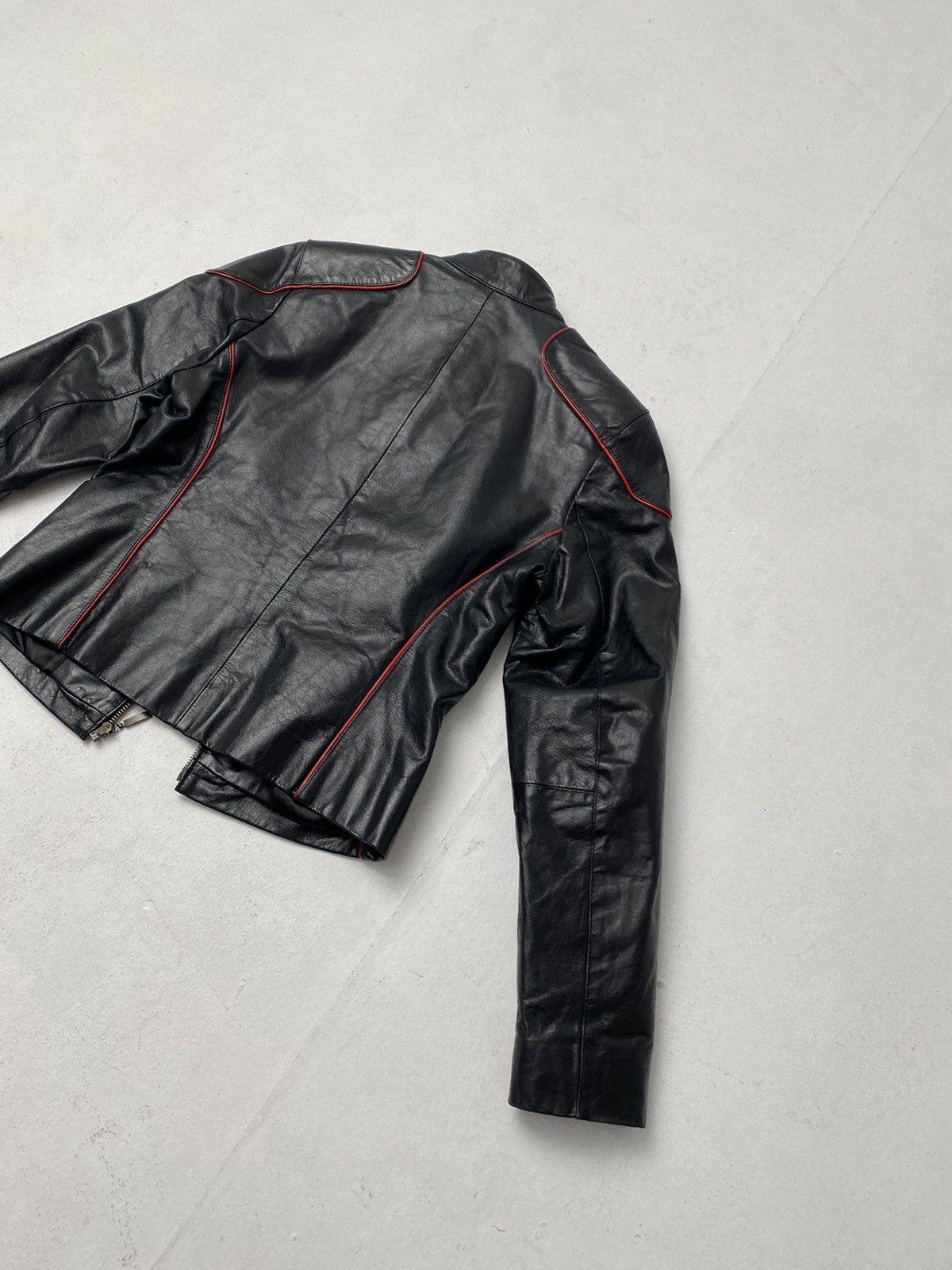 Other Vintage leather jacket SOFT GLASS racing style Size S / US 4 / IT 40 - 16 Thumbnail