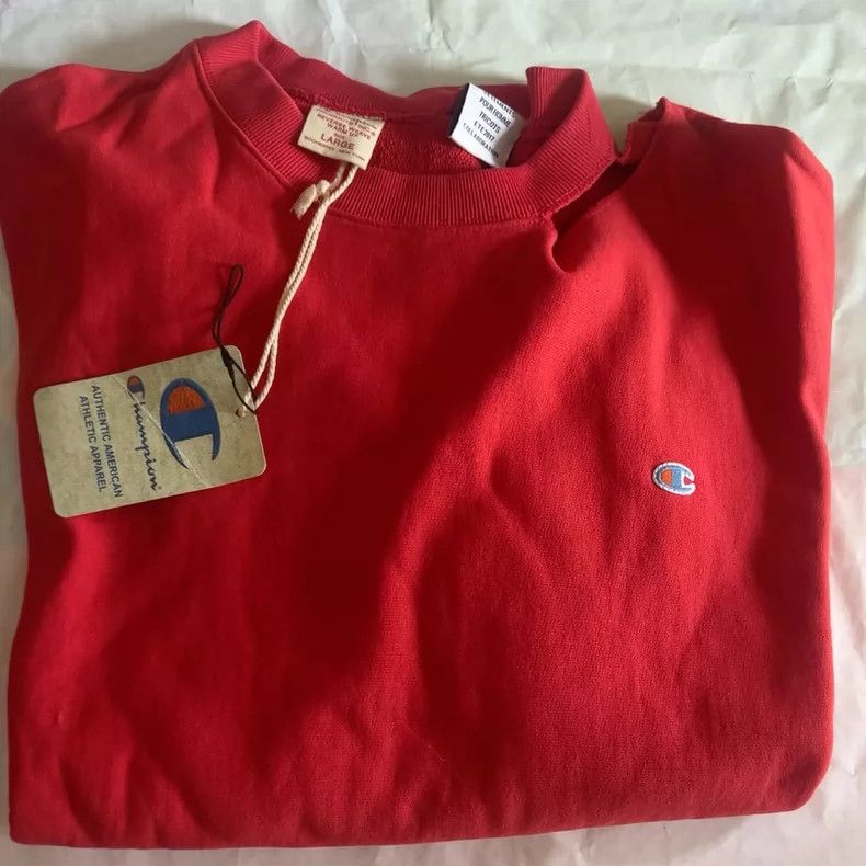 Vetements Vetements Champion off-shoulder loose sweater Size US L / EU 52-54 / 3 - 1 Thumbnail