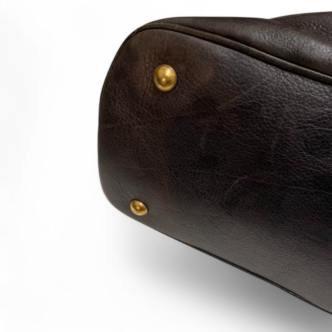 Yves Saint Laurent Yves Saint Laurent - Muse Black Leather Shoulder Bag Handbag Size ONE SIZE - 7 Thumbnail