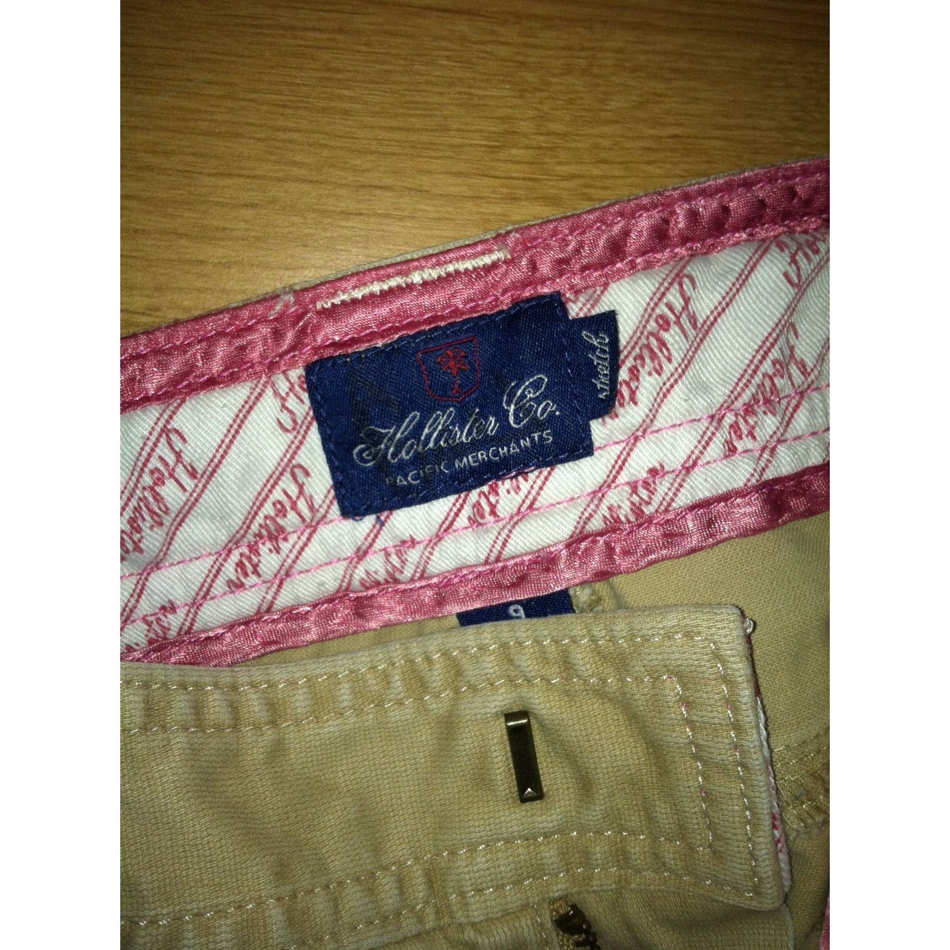 Hollister Hollister Co. Size 9 Belted Khaki Pants w/ Pockets Size 32" / US 10 / IT 46 - 4 Thumbnail