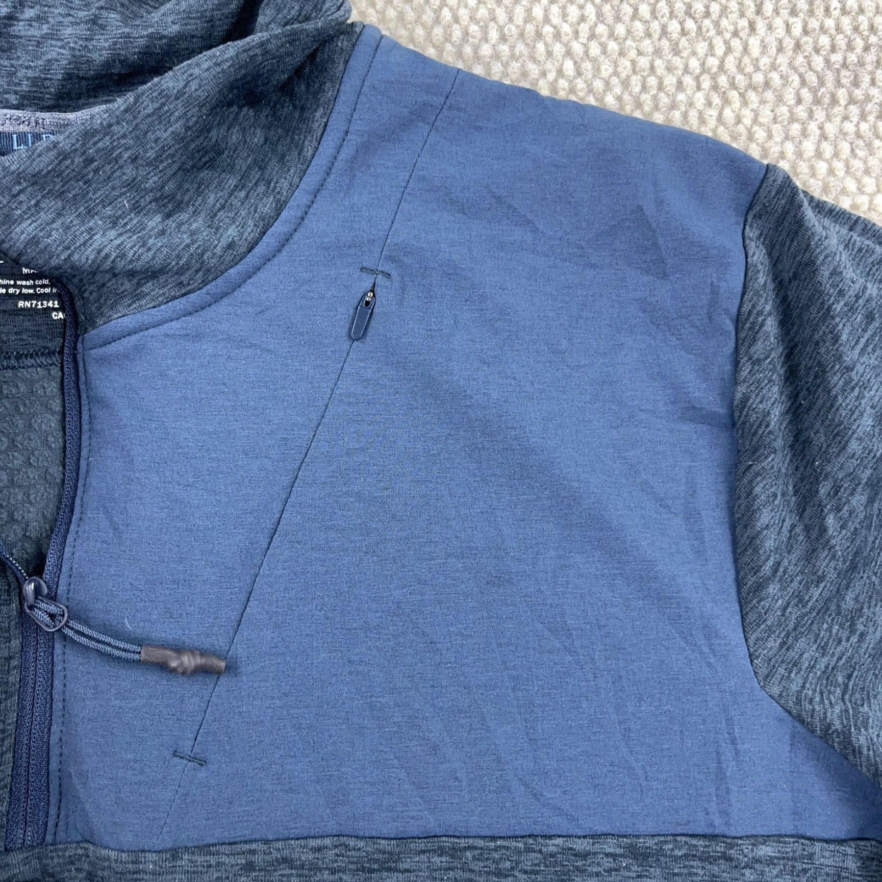 Vintage LL Bean Sweater Men 2XL Blue Pullover 1/4 Zip Mock Neck Pullover Performance Wicking Activewear Casual Lightweight Size US XXL / EU 58 / 5 - 5 Thumbnail