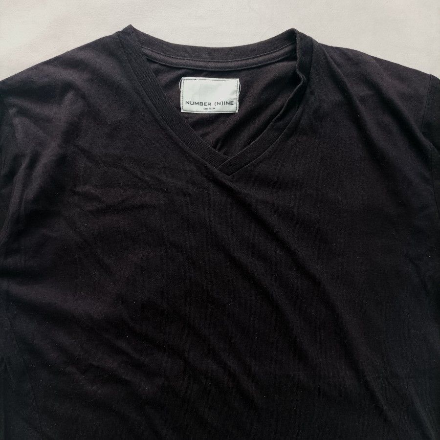 Number (N)ine number nine japan v neck tshirt Size US S / EU 44-46 / 1 - 2 Thumbnail