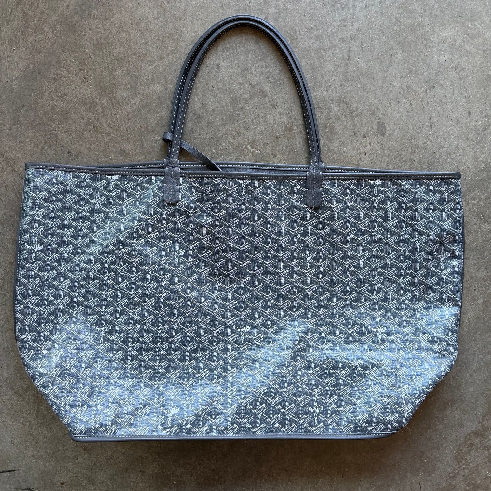 Goyard Goyard Anjou GM Calfskin And Canvas Tote Bag Size ONE SIZE - 1 Thumbnail