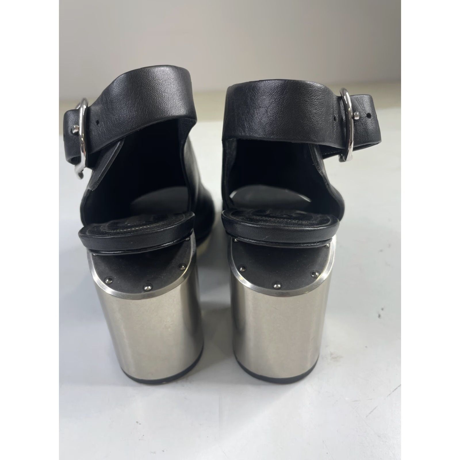 Alexander Wang Alexander Wang Nadia black Leather Open peep toe booties Boots 9.5US 39.5EU Women Leather Peep Toe Bootie Vintage 0 Size US 10 / IT 40 - 4 Thumbnail
