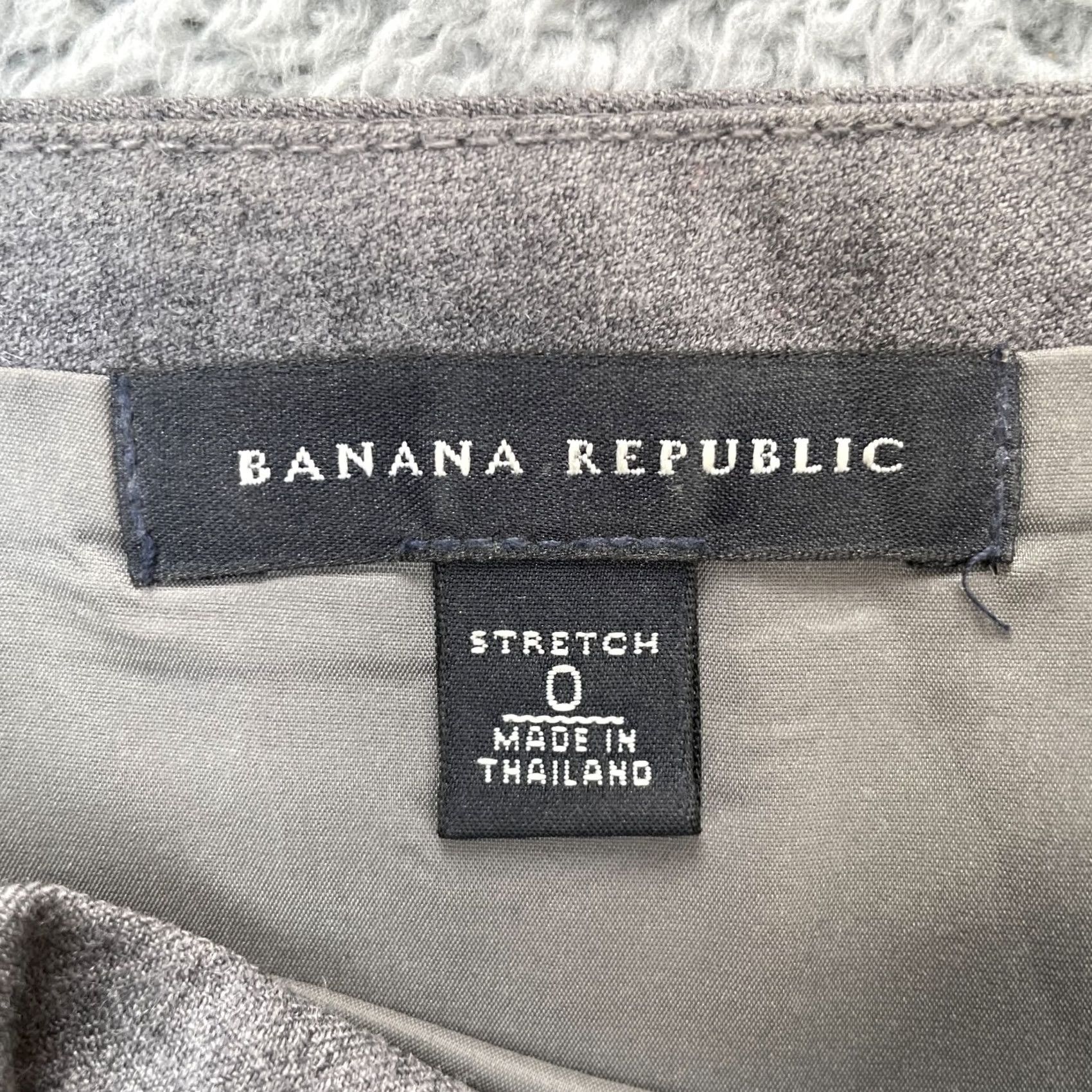 Banana Republic Banana Republic Womens 0 Gray A Line Stretch Wool Blend Pleated Side Zip Size 25" / US 0 / IT 36 - 3 Thumbnail
