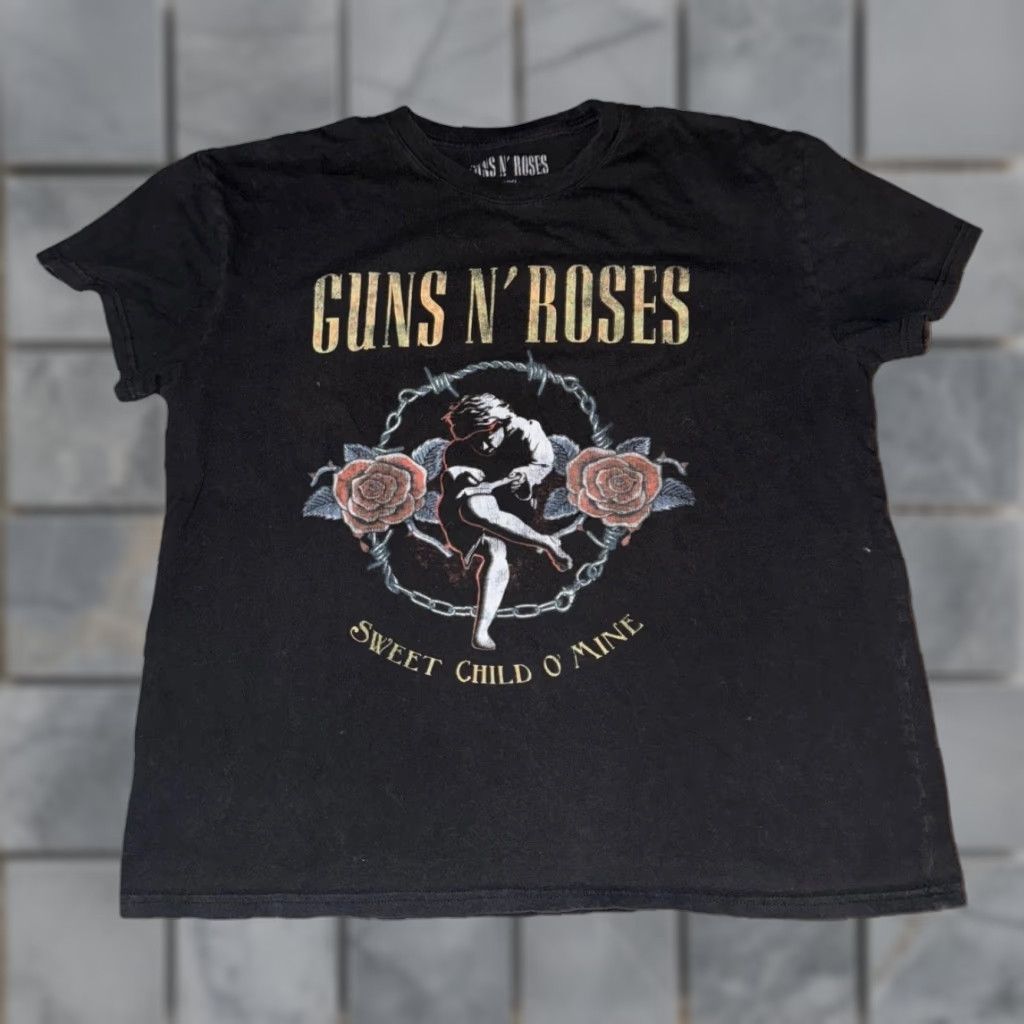 Vintage VINTAGE Guns N’ Roses T-Shirt Men’s XL Black Band Tee 2XL Short Sleeve Crew Neck Graphic Print Rock 90s Size US XXL / EU 58 / 5 - 1 Thumbnail