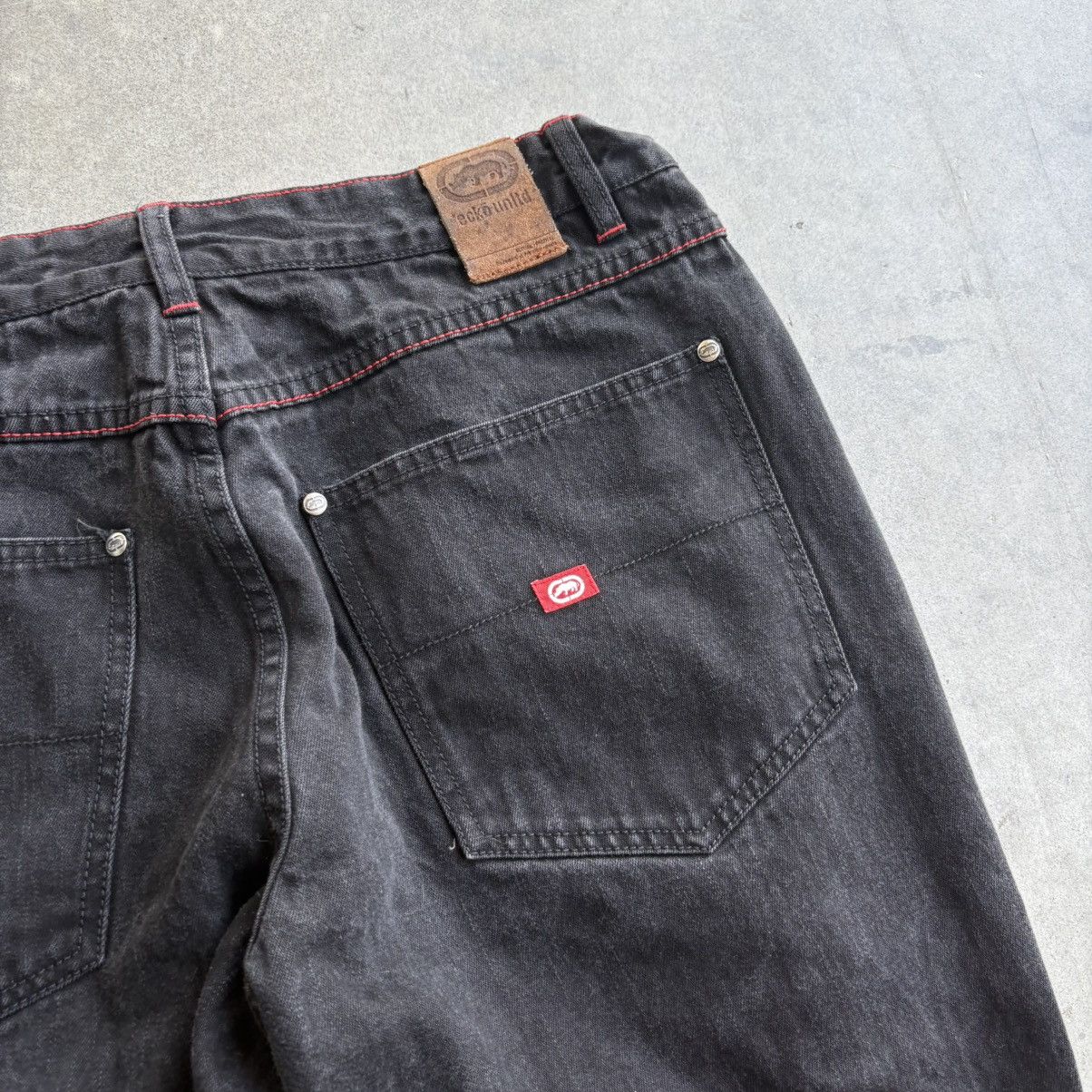 Ecko Unltd. Vintage Y2K Baggy Ecko Jeans Black Carpenter Pants 34x32 Size US 34 / EU 50 - 4 Thumbnail