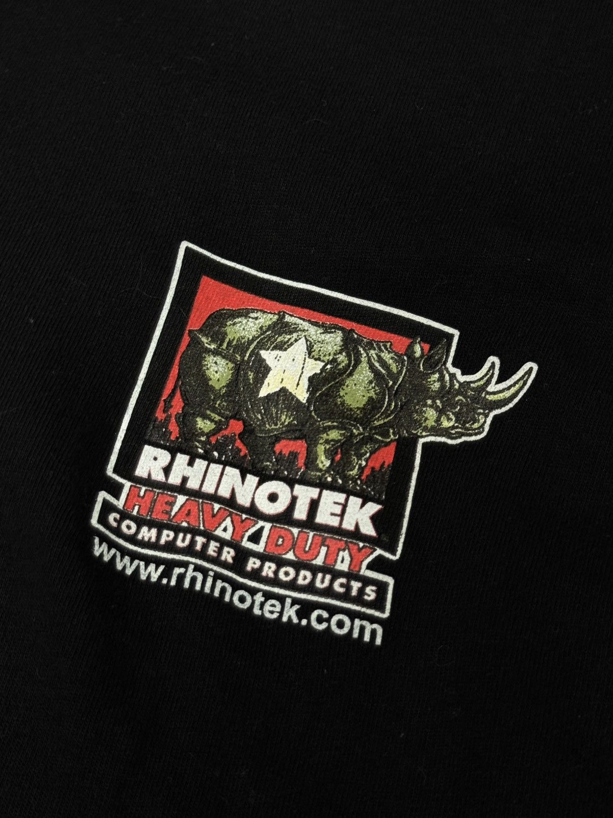 Vintage Vintage Pro Club 2XL XXL Rhino Cartoon Black Tee Computer Size US XXL / EU 58 / 5 - 2 Thumbnail