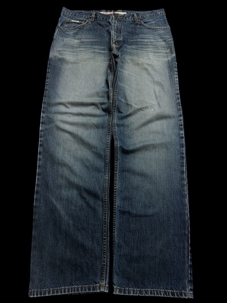 Japanese Brand WAIST-37 BAGGY Japanese Insane Mudwash Distressed Denim Jean Size US 37 - 1 Thumbnail