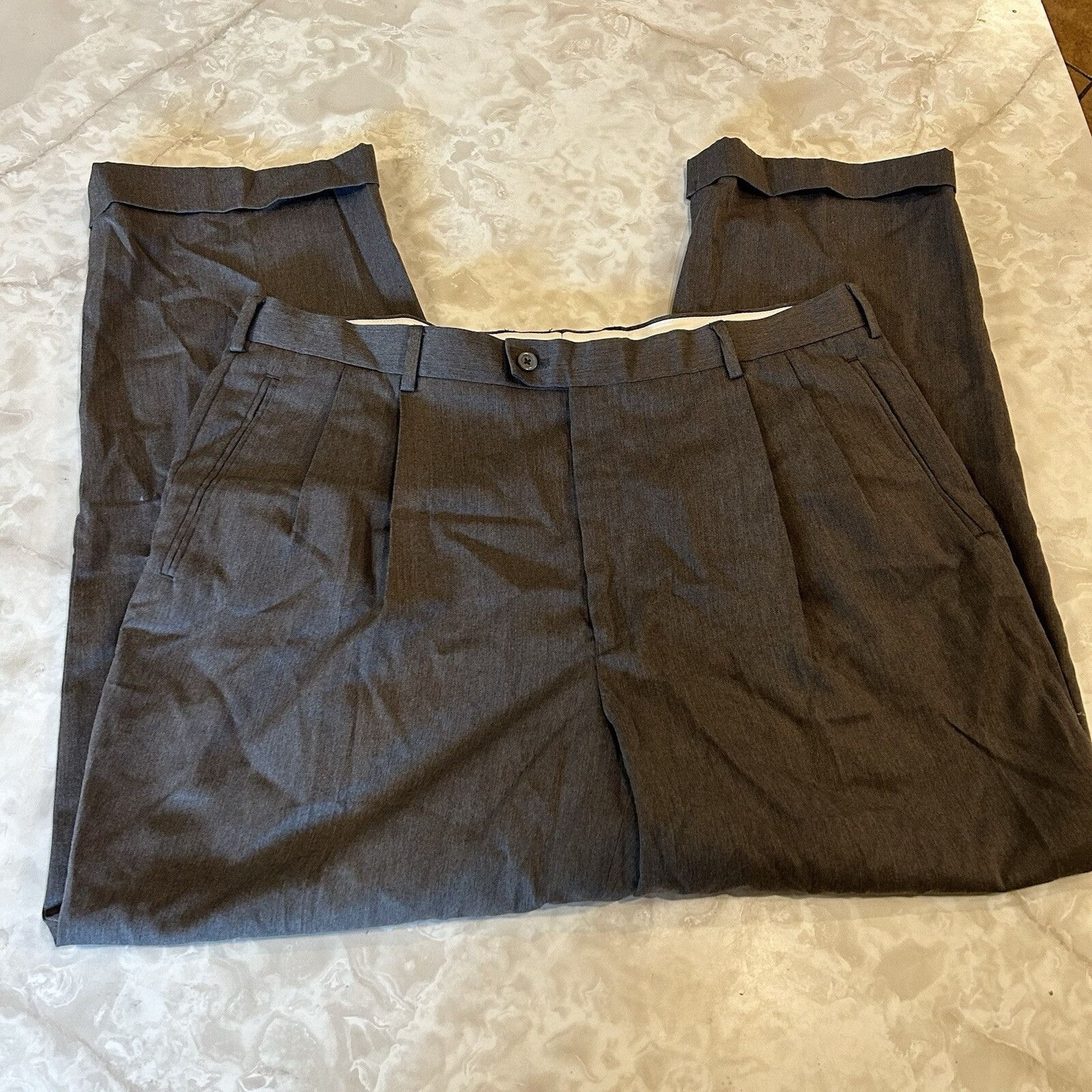 Vintage Braggi by Louis Raphael Mens Pleated Cuffed Dress Pants Slac Size US 40 / EU 56 - 1 Thumbnail