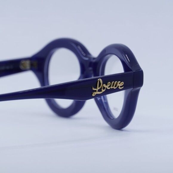 Loewe 🕶️ New Loewe LW50048I 092 Eyeglasses - Shiny Navy Blue Fram Size ONE SIZE - 7 Thumbnail