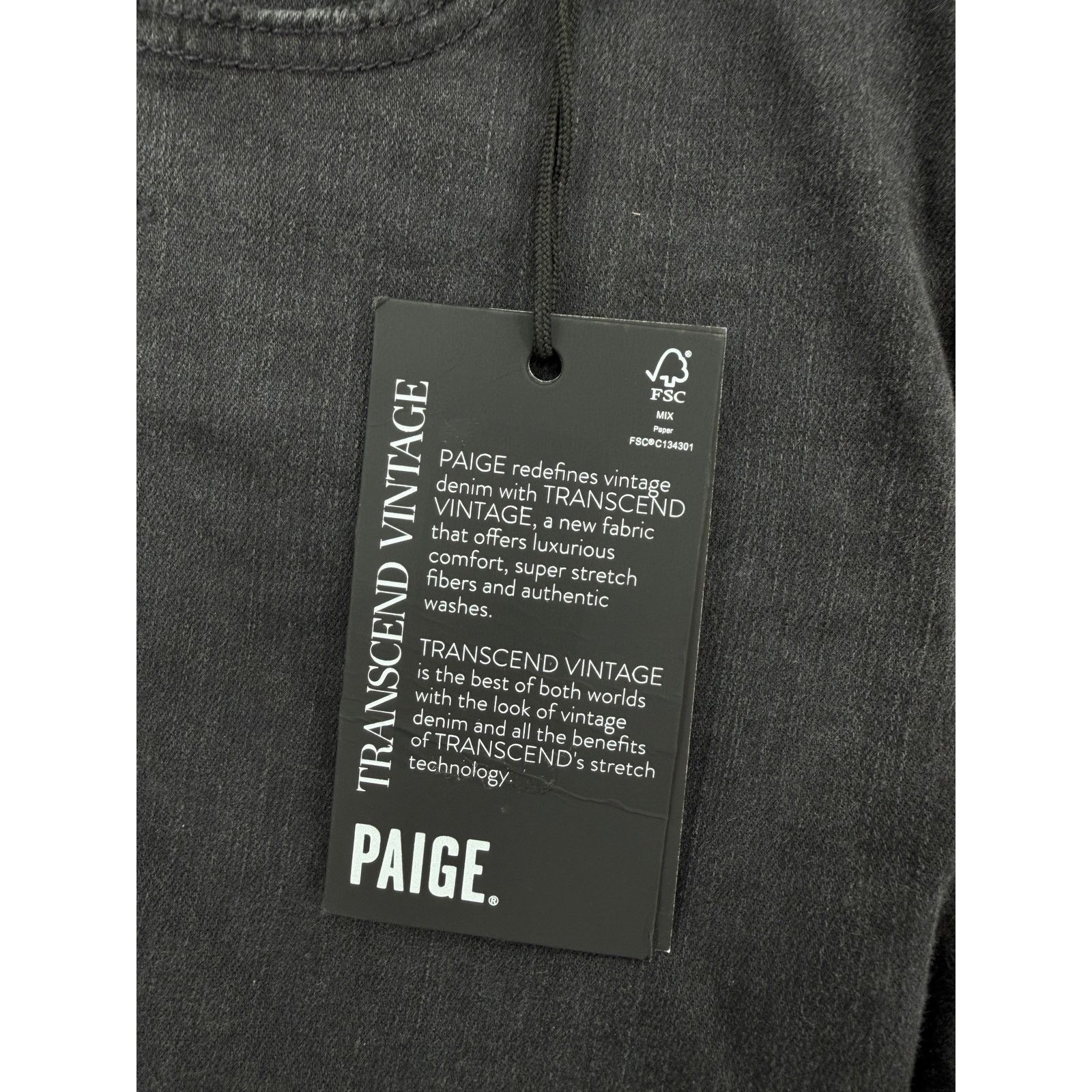 Paige NWT Paige Cindy Transcend Destructed High Rise Straight Jean Size 24" / US 00 / IT 34 - 2 Thumbnail