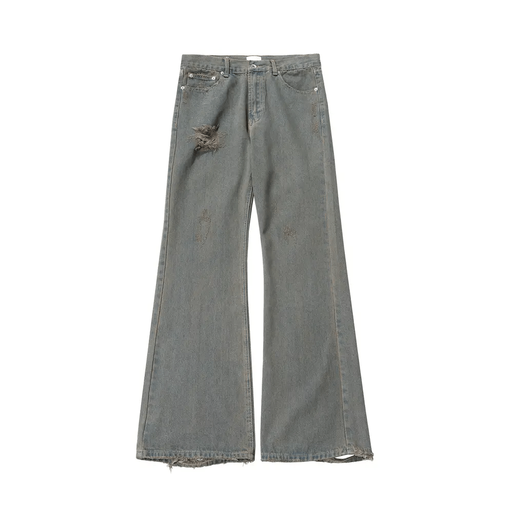 Jean Grey damage flare jeans Size US 34 / EU 50 - 3 Thumbnail