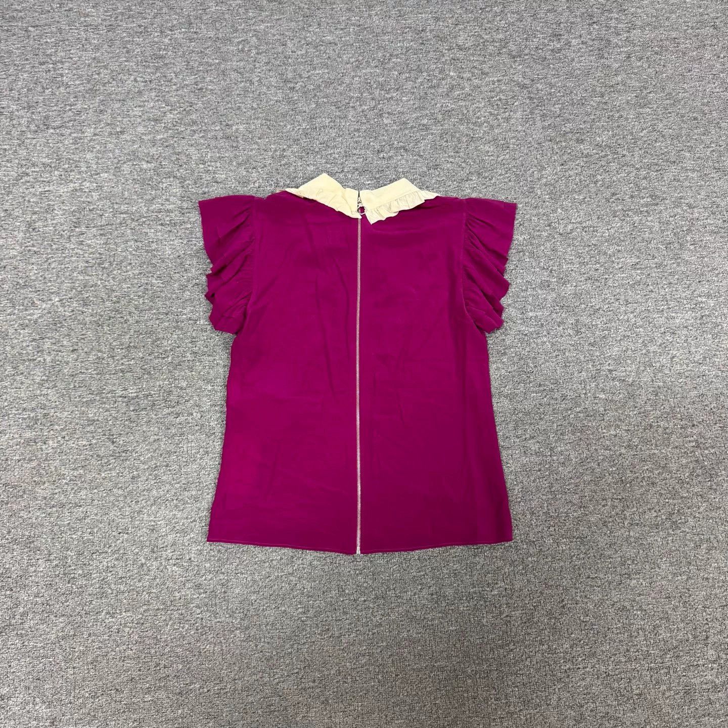 Gucci Gucci ruffled collar butterfly tie short-sleeve top Size S / US 4 / IT 40 - 2 Thumbnail