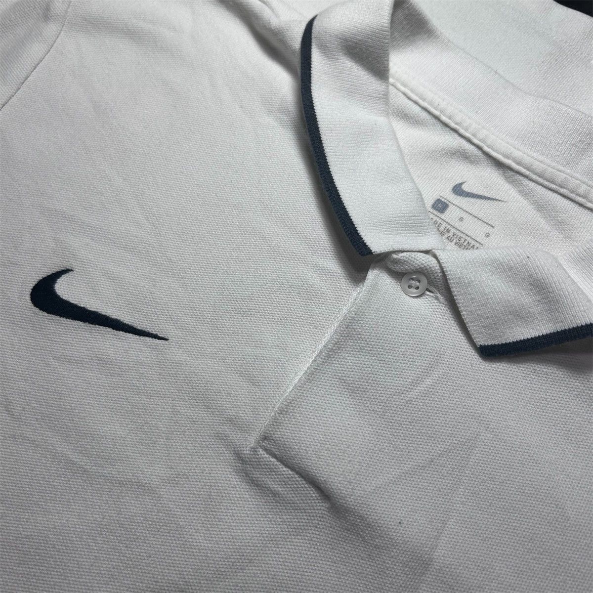 Nike × Vintage Nike Polo Weiß Size US M / EU 48-50 / 2 - 2 Thumbnail