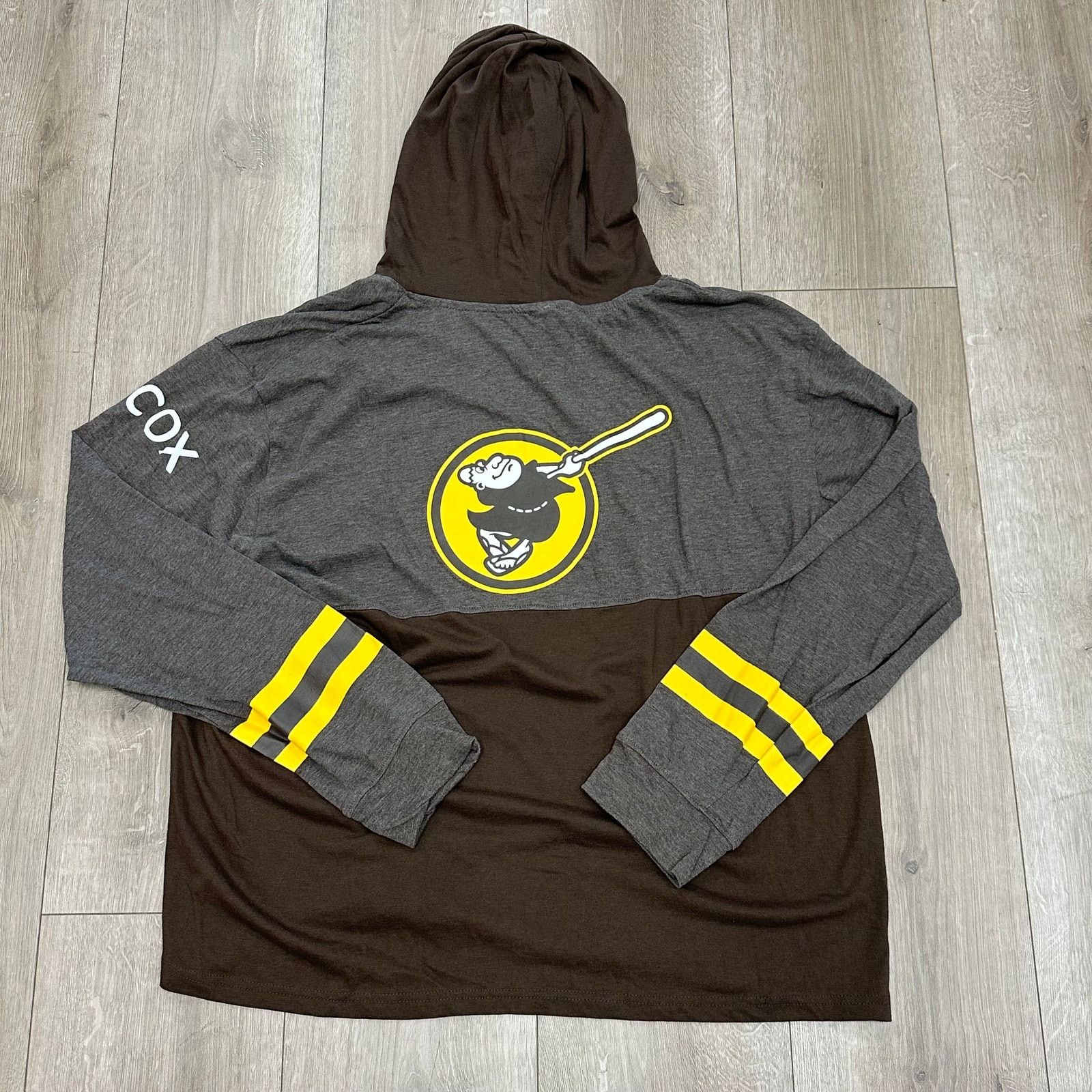 MLB San Diego Padres lightweight hooded long sleeve shirt XL Size US XL / EU 56 / 4 - 6 Thumbnail